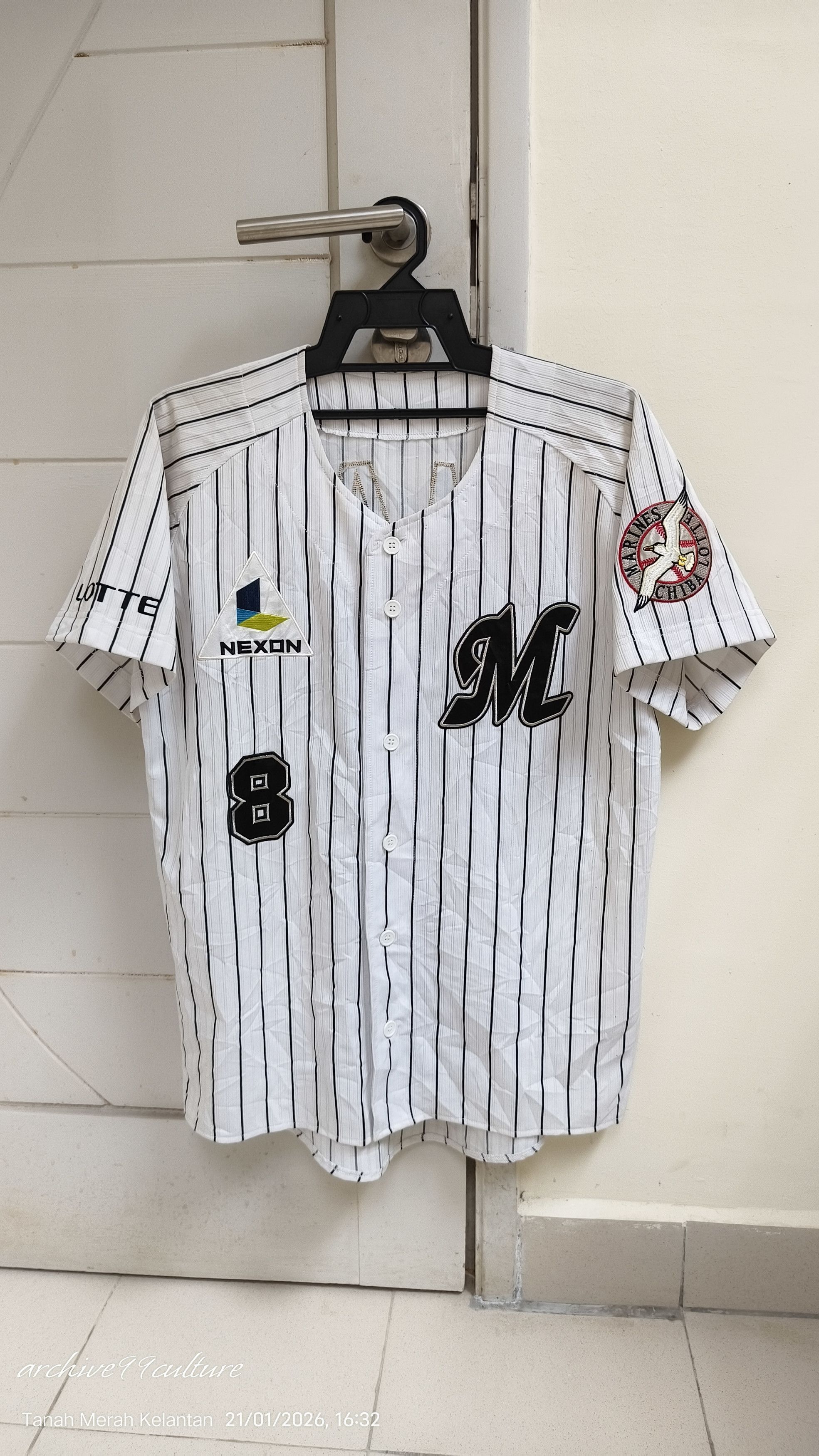 Descente Rare Chiba Lotte Marines Toshiaki Imae Home Jersey Size US M / EU 48-50 / 2 - 1 Thumbnail