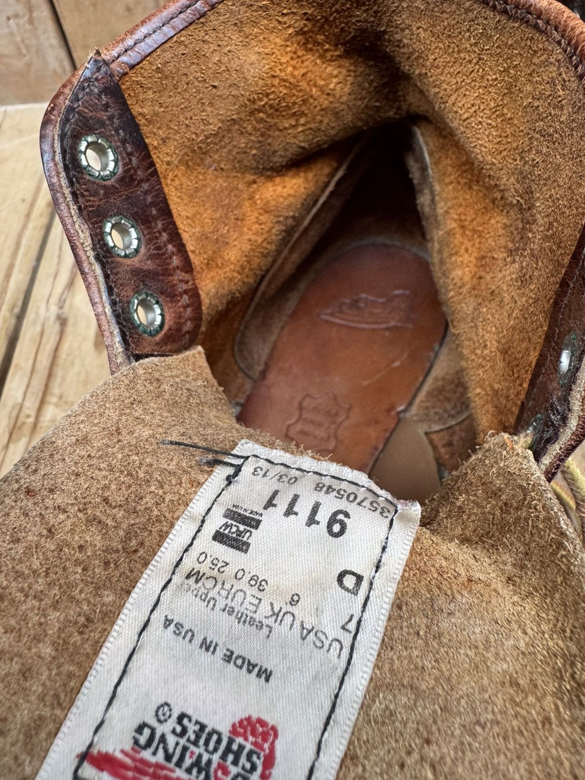 Red Wing Red Wing 9111 Chukka Brown leather boots EUR 39 UK 6 US 7 D Size US 7 / EU 40 - 24 Thumbnail