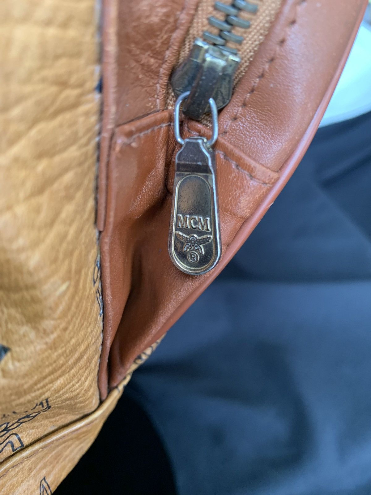 MCM × Vintage VINTAGE MCM VISETOS COGNAC MONOGRAM LEATHER BACKPACK Size ONE SIZE - 5 Thumbnail