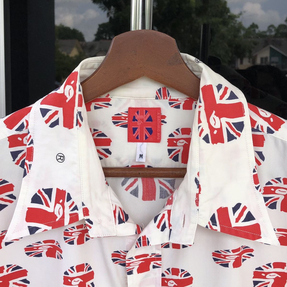Bape UNION JACK APE HEAD BUTTON UP SHIRT Size US M / EU 48-50 / 2 - 12 Thumbnail