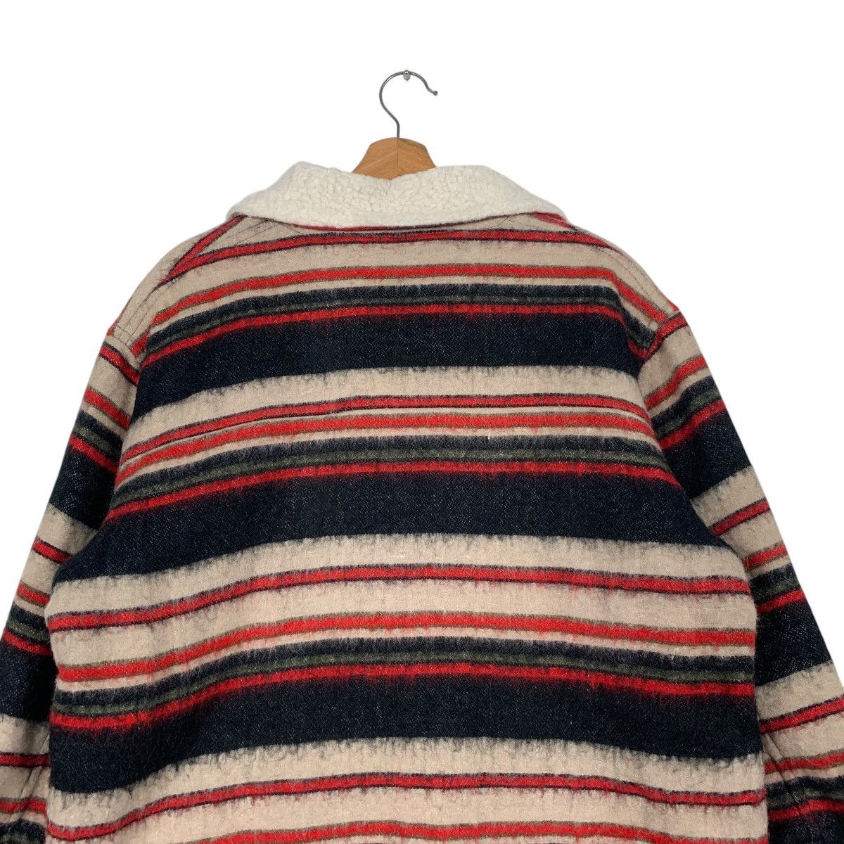 Japanese Brand Johns Hamer Octopus Army Stripe Wool Jacket Size US L / EU 52-54 / 3 - 8 Thumbnail