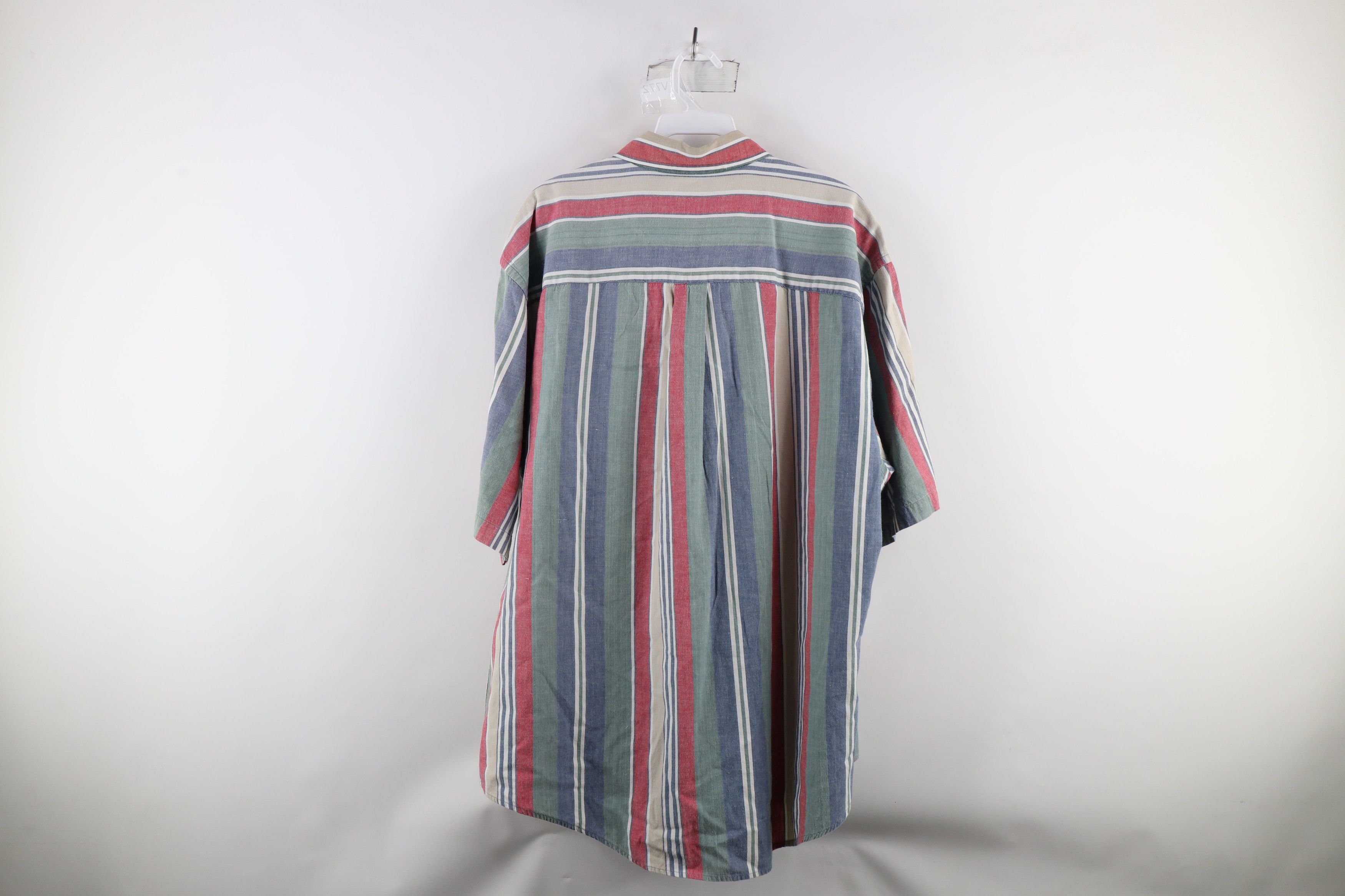 Lands' End × Vintage Vintage 90s Lands End Striped Button Down Shirt Cotton Size US L / EU 52-54 / 3 - 9 Thumbnail