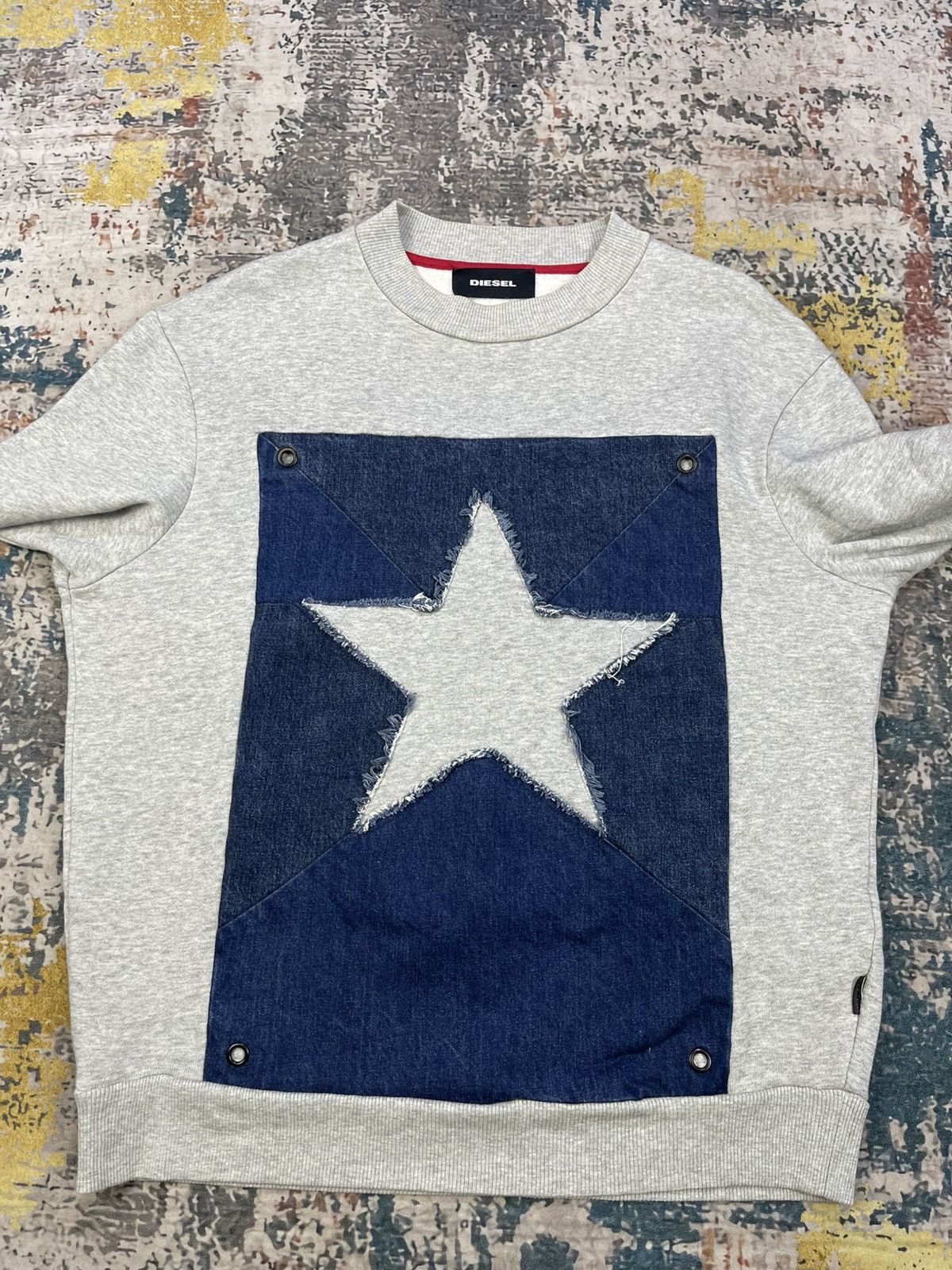 Diesel Diesel Denim David Star Pullover Sweatshirt Size US M / EU 48-50 / 2 - 3 Thumbnail