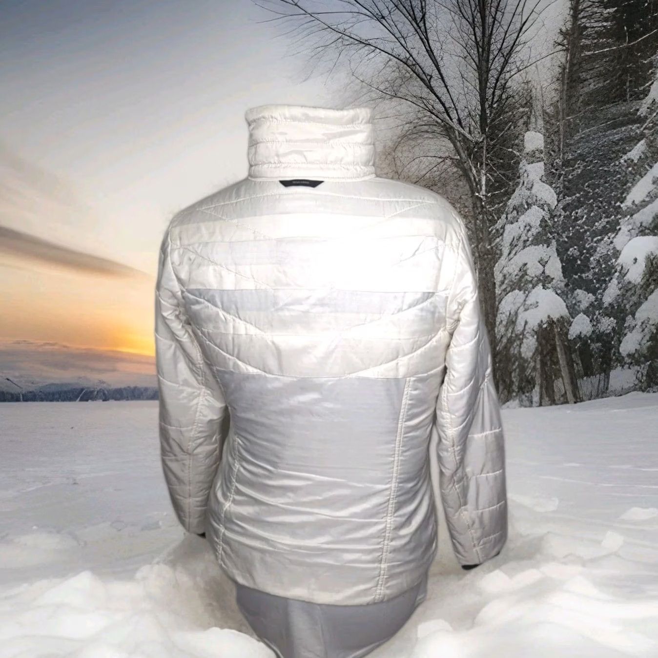 Vintage Columbia Kaleidaslope White Jacket Winter Coat Omni-Heat Interchange Women Medium Jacket Mens Womens Size M / US 6-8 / IT 42-44 - 6 Thumbnail