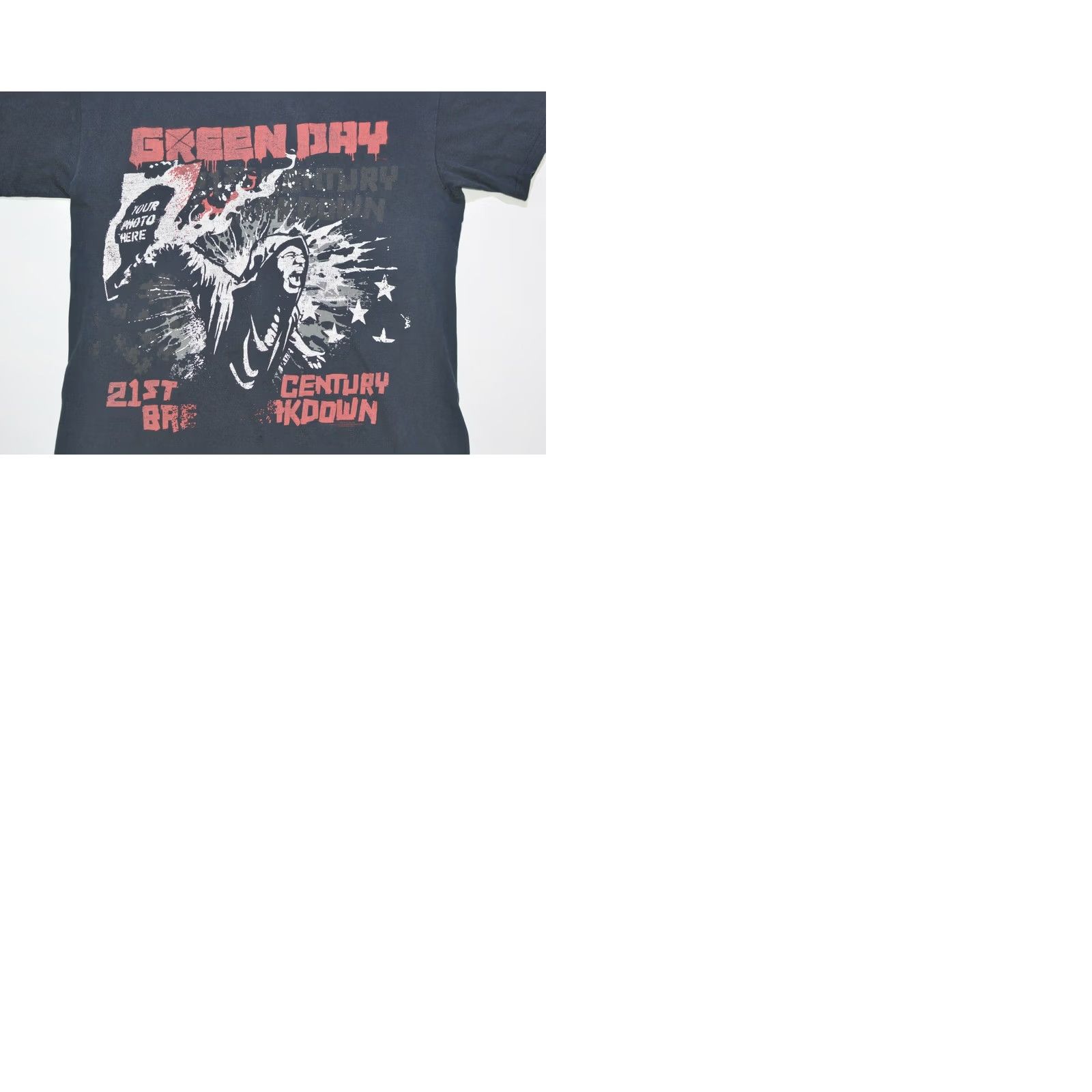 Gildan Gildan T-Shirt Distressed Vintage 21st Century Breakdown 2009 Black Day Tee Sz M Mens Size US M / EU 48-50 / 2 - 9 Thumbnail
