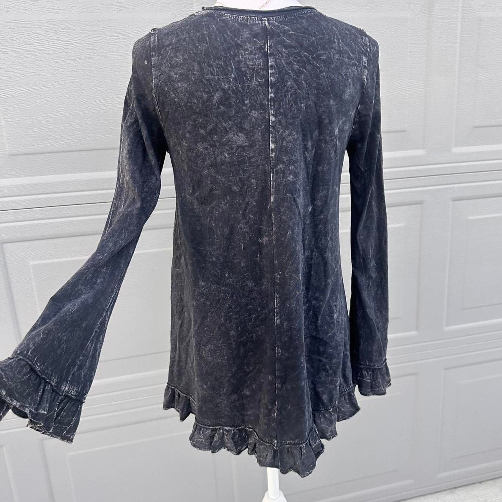 & Other Stories Altard State Size Small Black Marled Flowy Dress Size S / US 4 / IT 40 - 2 Thumbnail