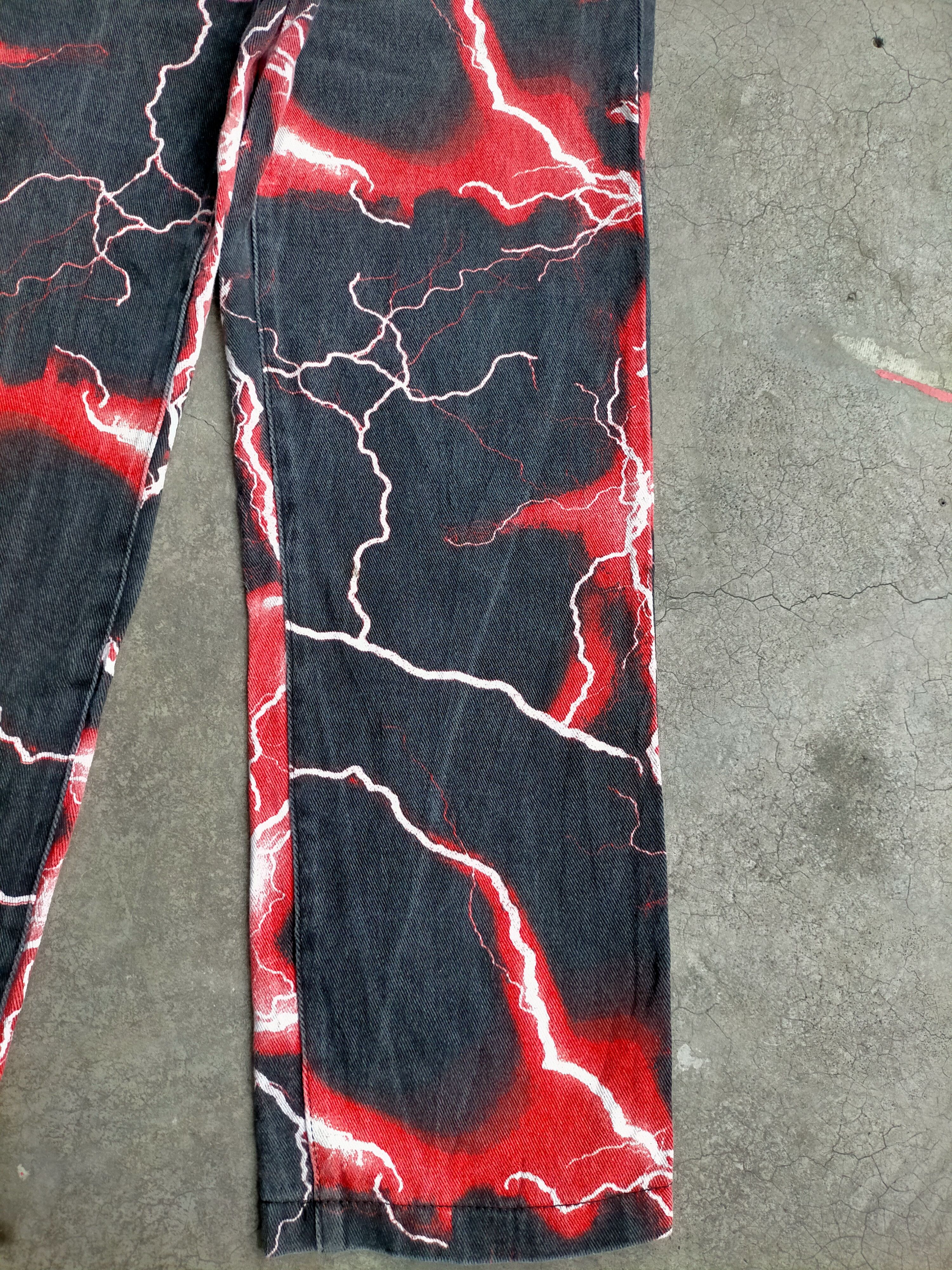 Jaded London BNWT Jaded London Lightning Denim Pants Size US 32 / EU 48 - 8 Thumbnail