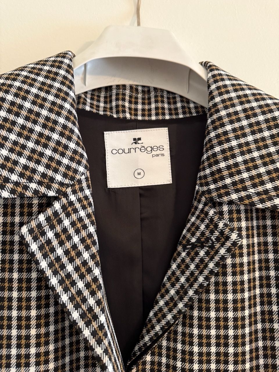 Courreges Courreges Oversized Drop Shoulder Check Coat Size US M / EU 48-50 / 2 - 6 Thumbnail