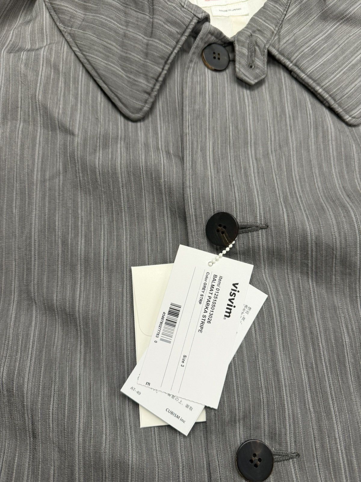 Visvim Visvim Balmat Parka Stripe Grey size 3 Size US L / EU 52-54 / 3 - 6 Thumbnail
