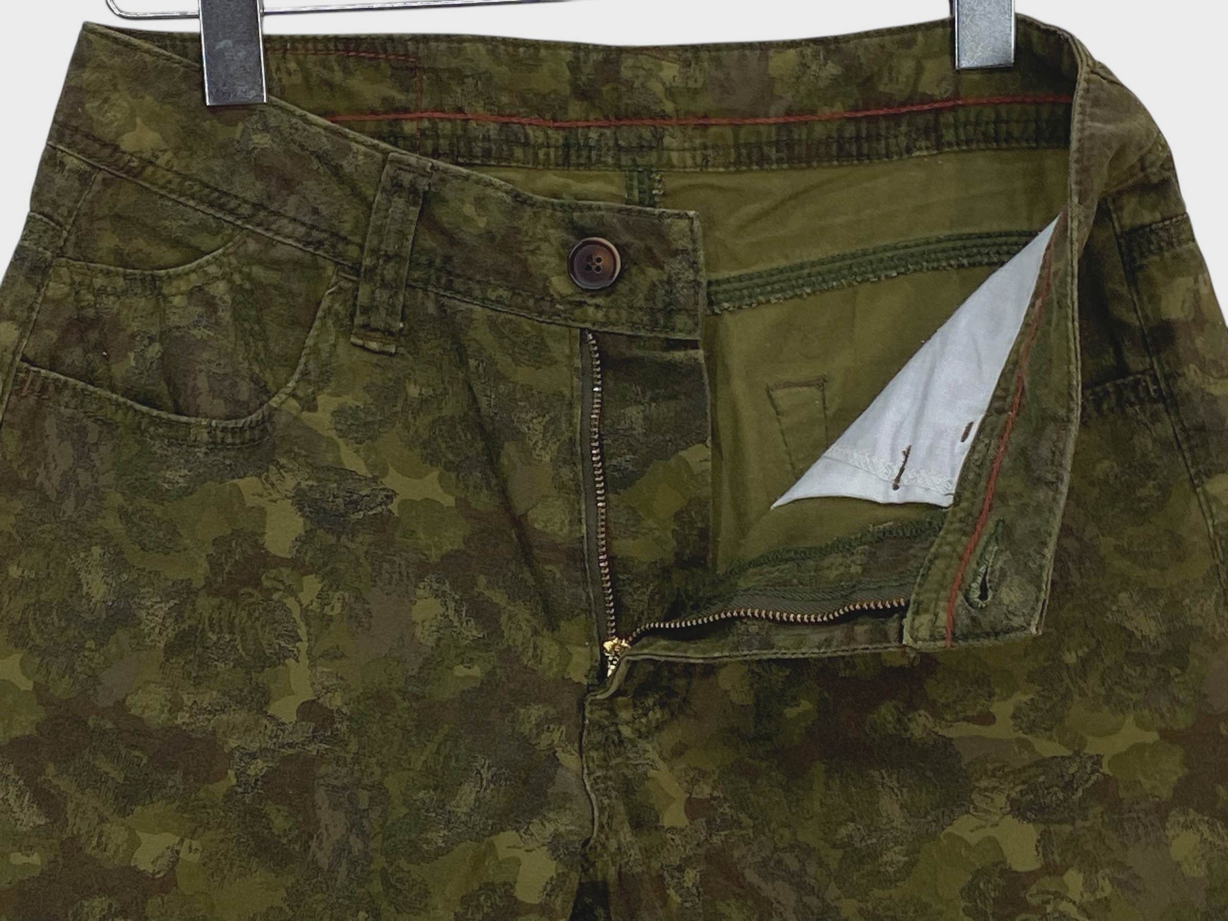 Japanese Brand Betty Smith Skinny Camo Pants Buckle Back Pants Size 25" / US 0 / IT 36 - 4 Thumbnail