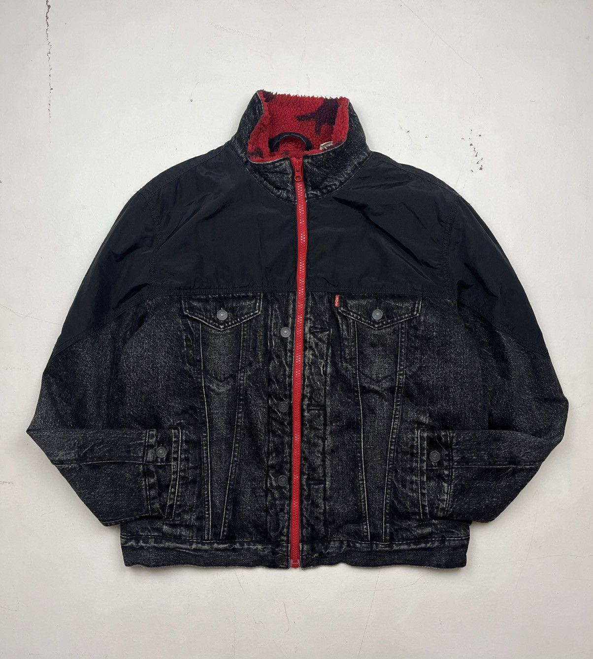 Levi's Levi’s Premium Hybrid Denim Trucker Jacket Size US L / EU 52-54 / 3 - 5 Thumbnail