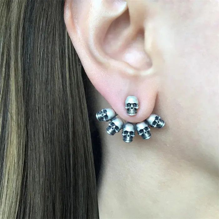 Jewelry × Vintage Vintage Gothic Multiple Skeleton Earrings Size ONE SIZE - 4 Thumbnail