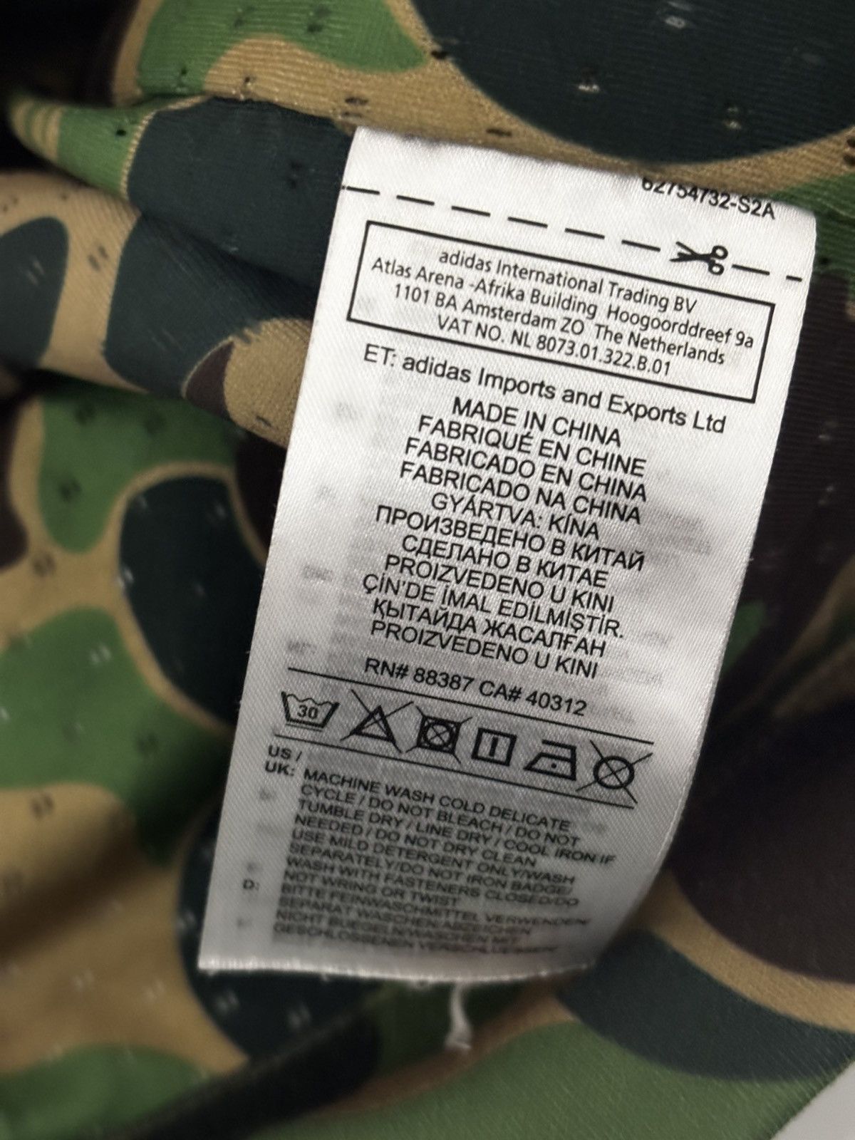 Adidas × Bape Authentic ape bape x adidas green camo shark hoodie M used Size US M / EU 48-50 / 2 - 10 Thumbnail