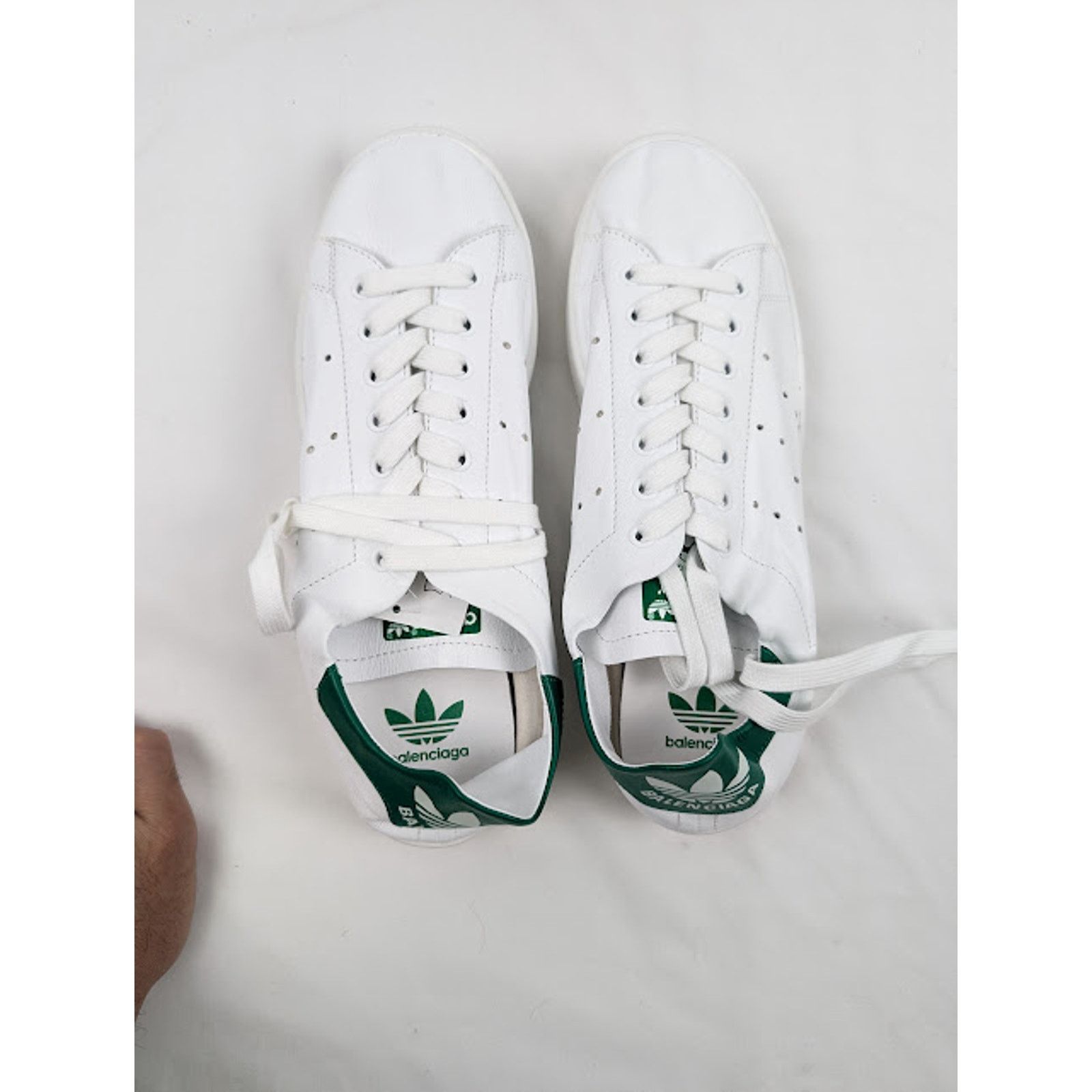 Adidas × Balenciaga o1rshd1 Stan Smiths Sneakers in Green/White Size US 14 / EU 47 - 6 Thumbnail