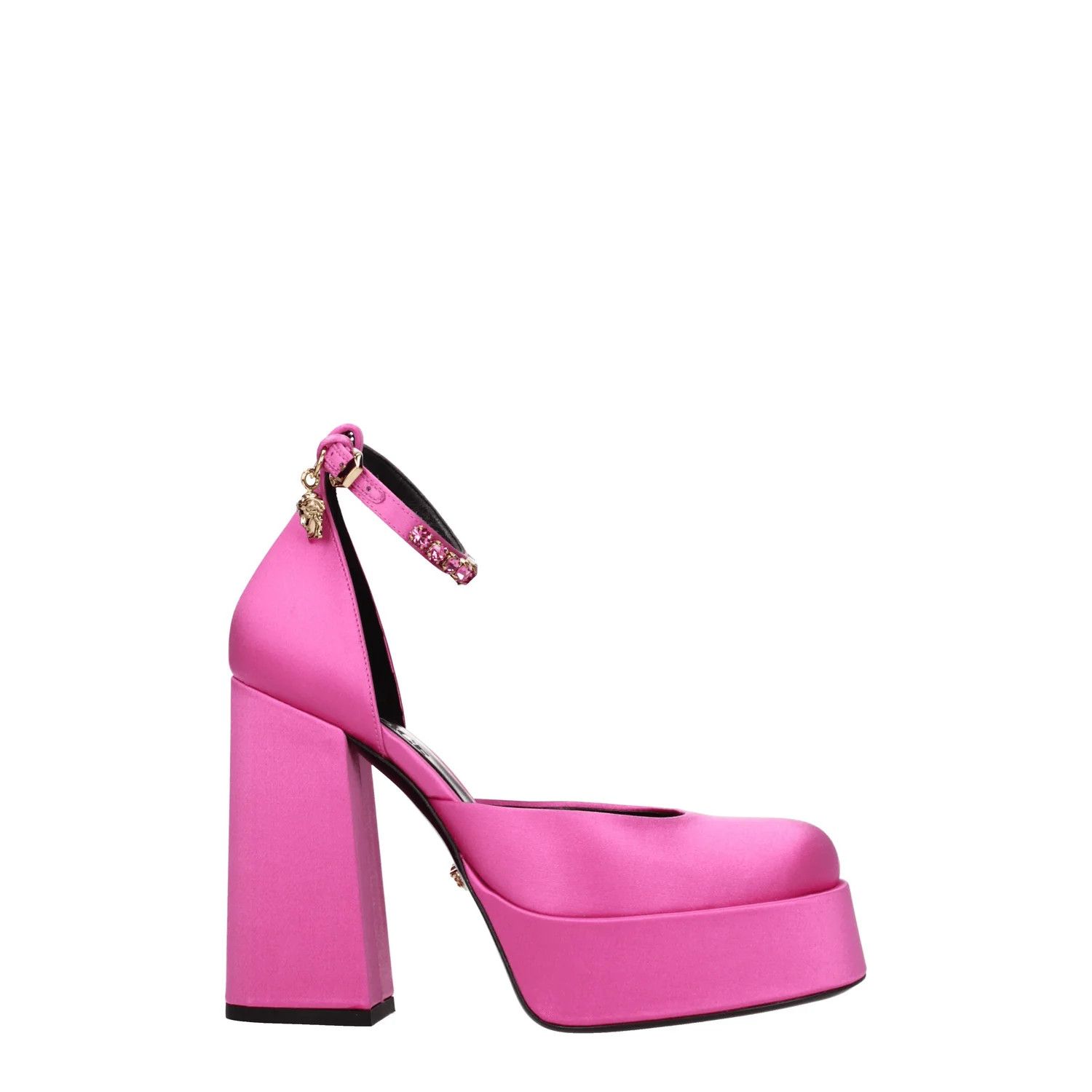 Versace ob1o1e0125 Satin Sandals in Fuchsia Size US 8.5 / IT 38.5 - 1 Thumbnail
