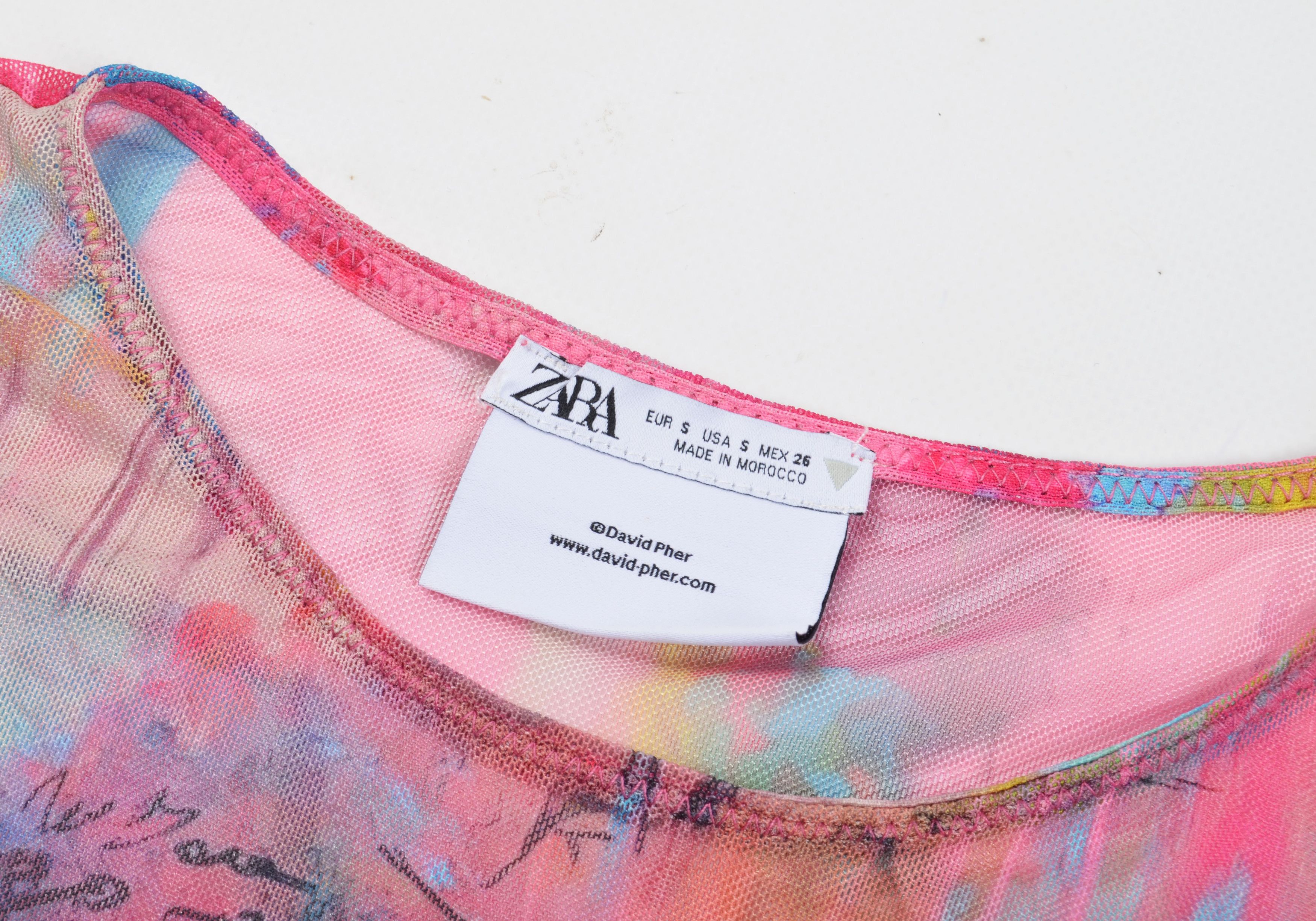 Zara Zara David Pher Sleeveless Mesh Art Bodysuit Size S / US 4 / IT 40 - 6 Thumbnail