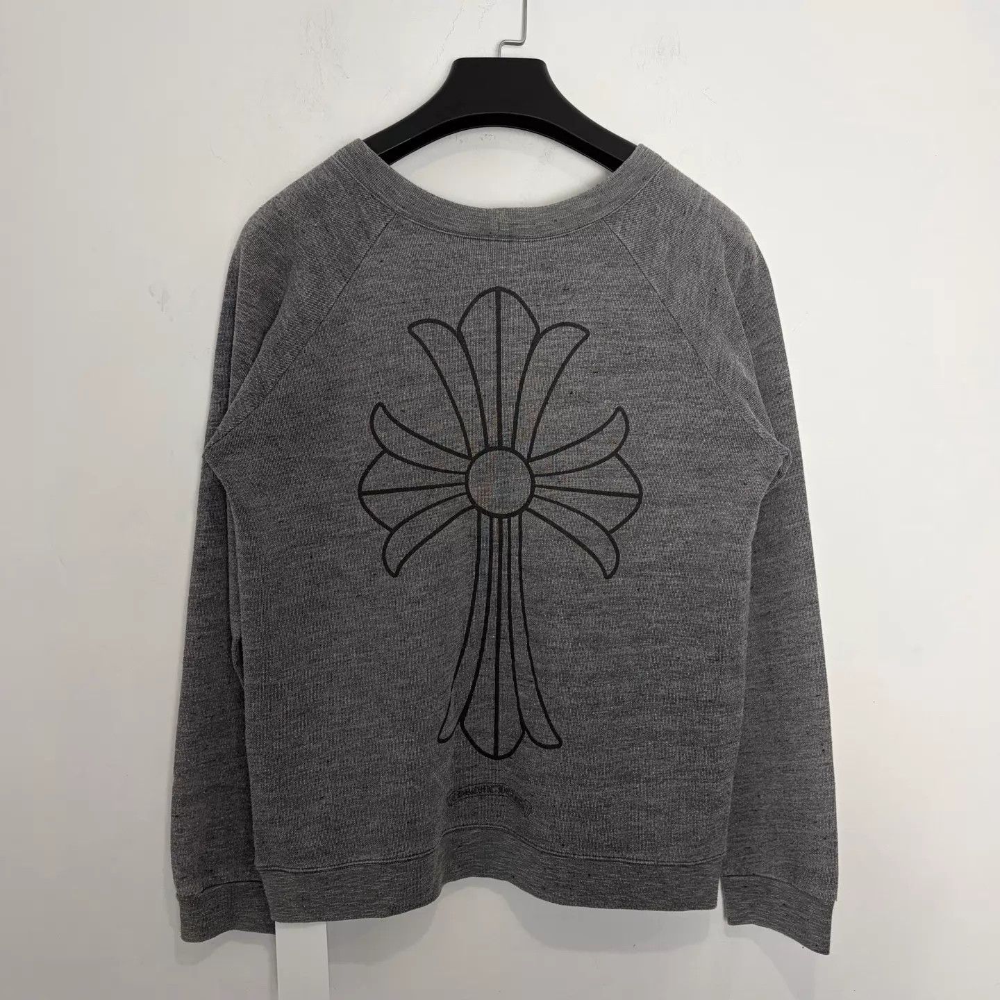 Chrome Hearts Chrome Hearts Gray Sanskrit Sketch Oversized Cross Crew M Size US M / EU 48-50 / 2 - 2 Thumbnail