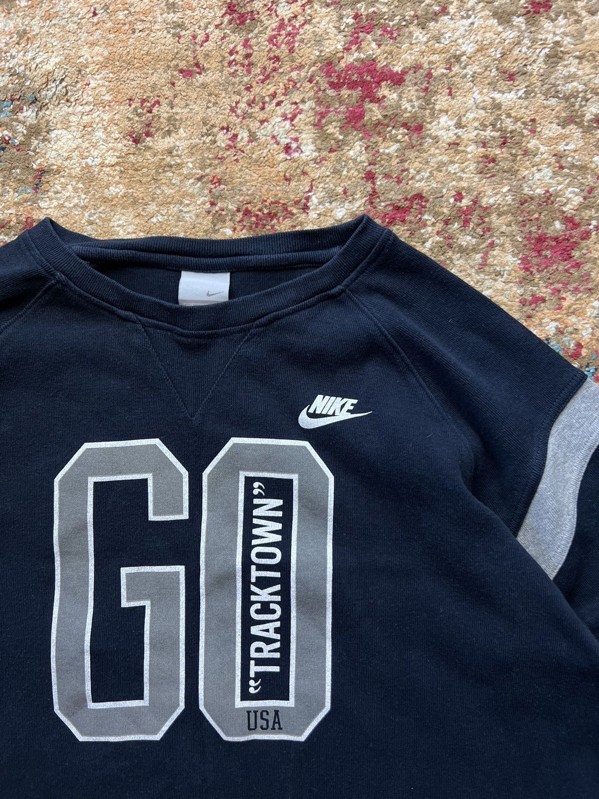 Nike × Vintage 🫐 90’s NIKE RETRO TRACKTOWN USA SWEATSHIRT BIG CENTRAL LOGO Size US L / EU 52-54 / 3 - 2 Thumbnail