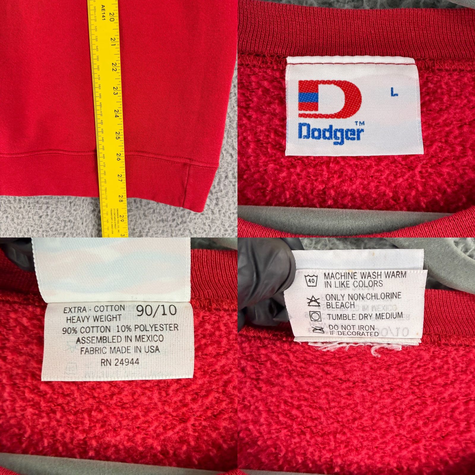 Vintage Vintage University of Nebraska Huskers Sweater Unisex Adult Large Red Crew Neck Size US L / EU 52-54 / 3 - 8 Thumbnail