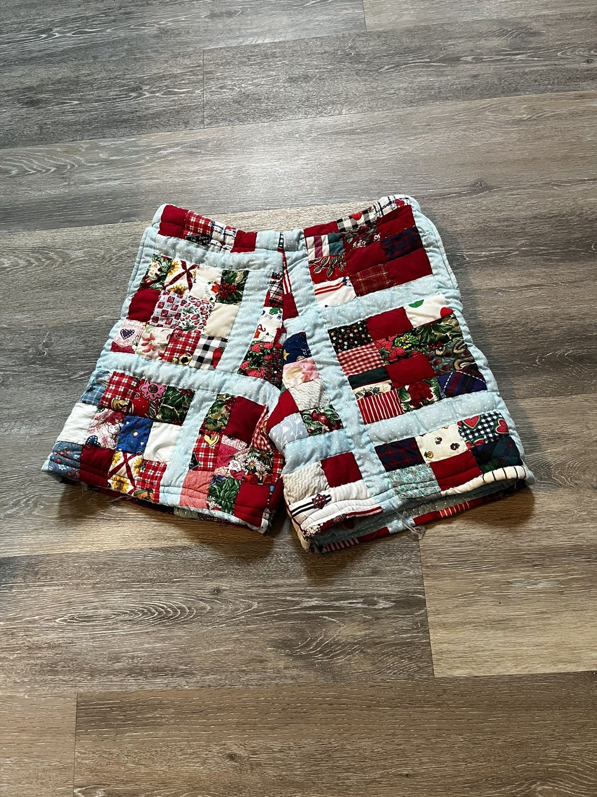 Other Handmade Cut n Sewn Quilt Shorts Size 36" / US 14 / IT 50 - 1 Thumbnail