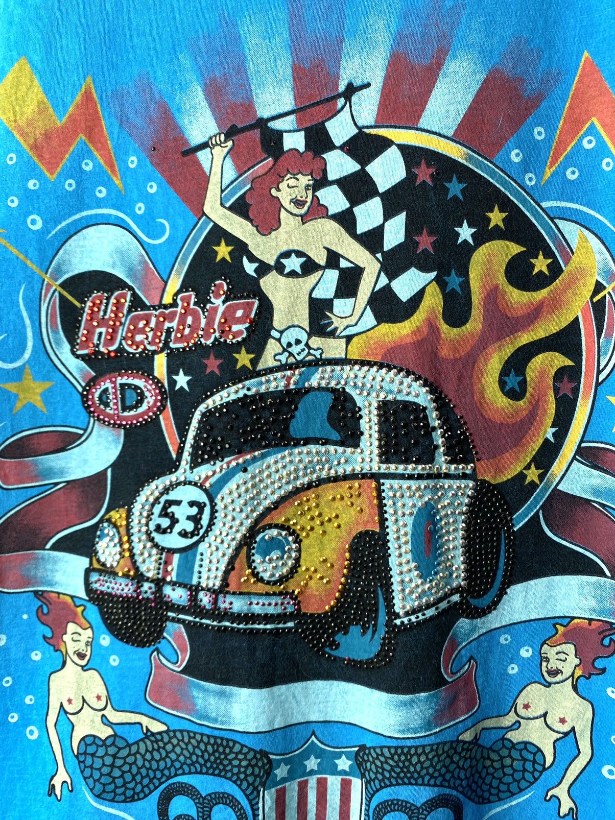 Ed Hardy Y2K Vintage Ed Hardy Style Sexy Girls Racing T Shirt Size US M / EU 48-50 / 2 - 3 Thumbnail