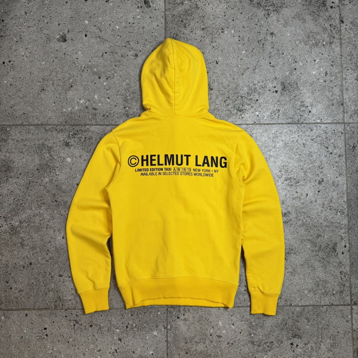 Helmut Lang Helmut Lang 18/19FW Taxi Yellow Hoodie Big Logo Size US XS / EU 42 / 0 - 1 Thumbnail