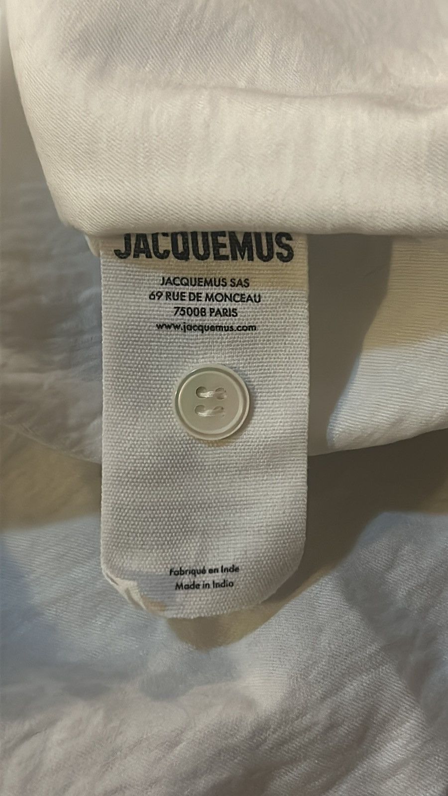 Jacquemus JACQUEMUS Bahia Brodée Twist-front Embellished Twill Dress Size XXS / US 00 / IT 34 - 7 Thumbnail