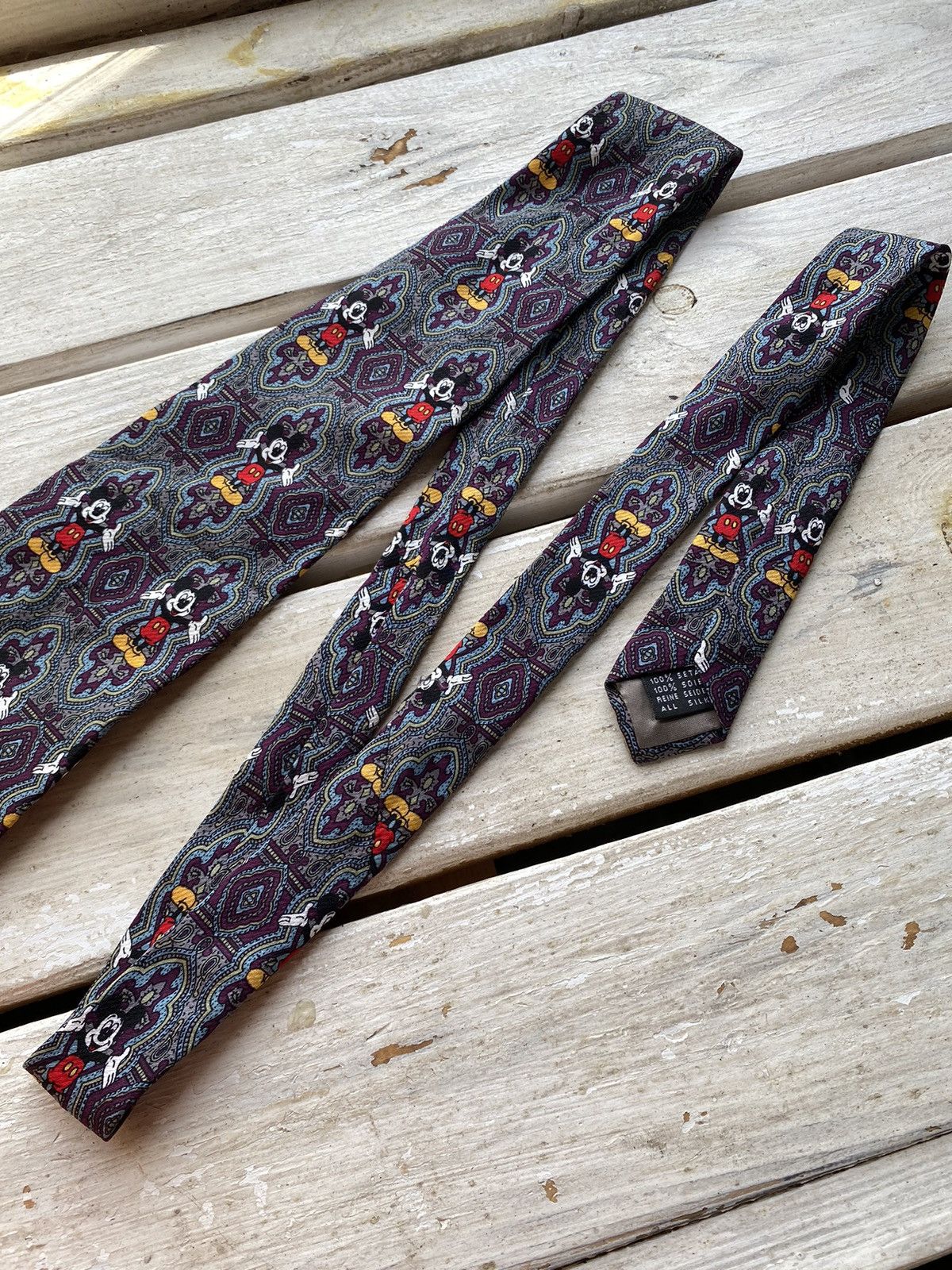 Disney × Vintage VINTAGE 80s 90s Mickey Mouse Logo DISNEY TIE Size ONE SIZE - 3 Thumbnail
