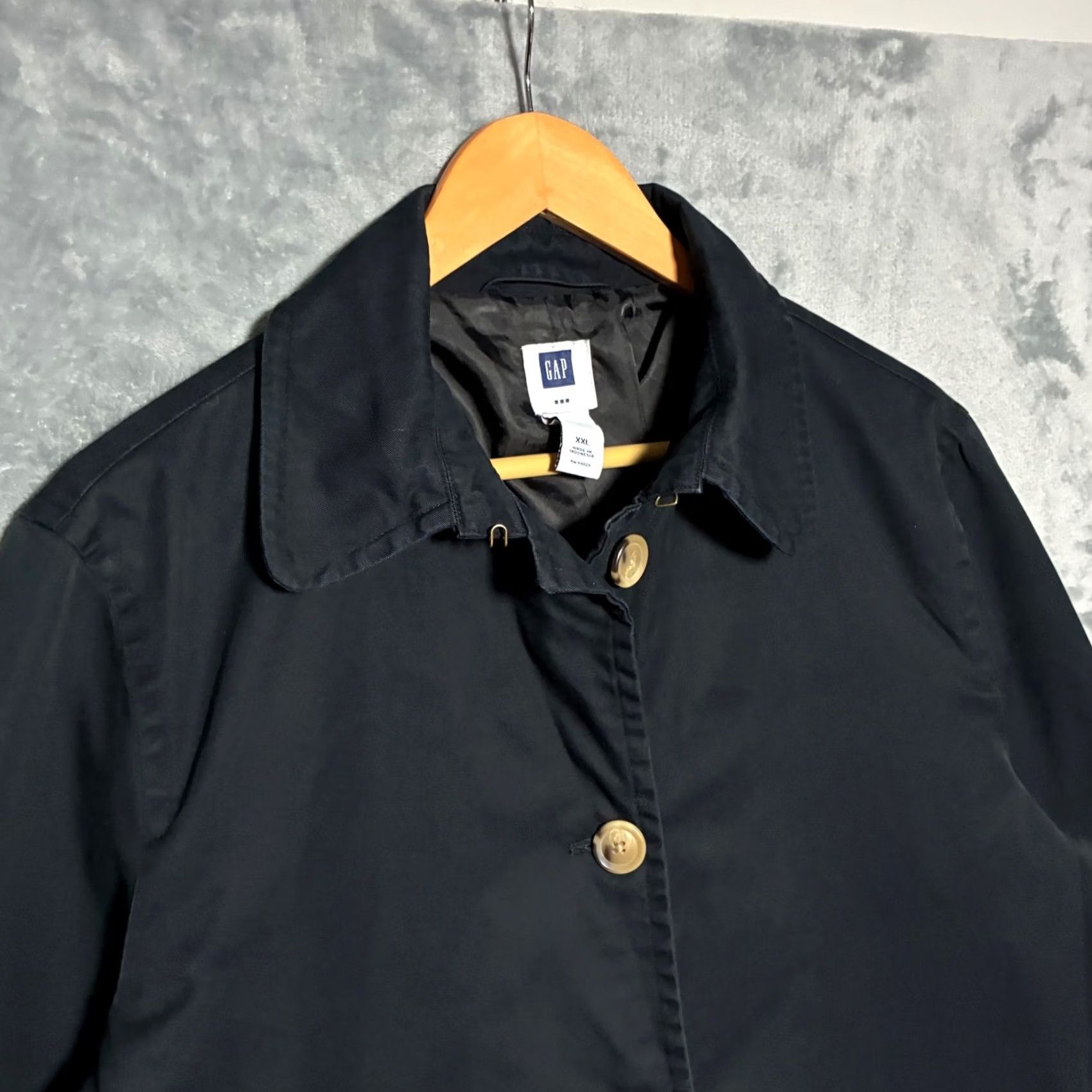 Gap Gap Button Front Coat Jacket Womens XXL Navy Blue Size XXL / US 16-18 / IT 52-54 - 4 Thumbnail