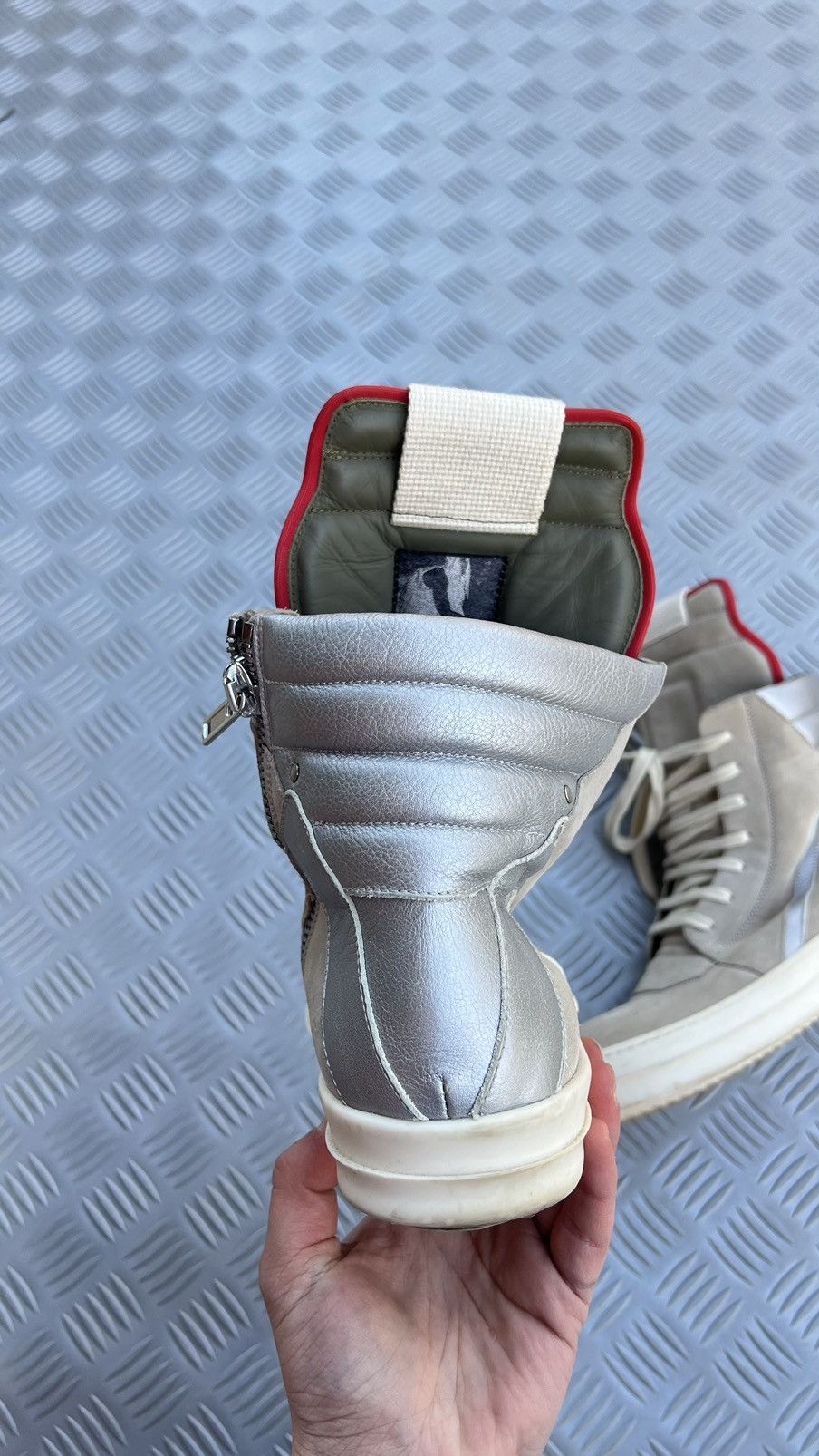 Rick Owens Rick Owens geobasket pearl reflective Size US 7.5 / EU 40-41 - 13 Thumbnail
