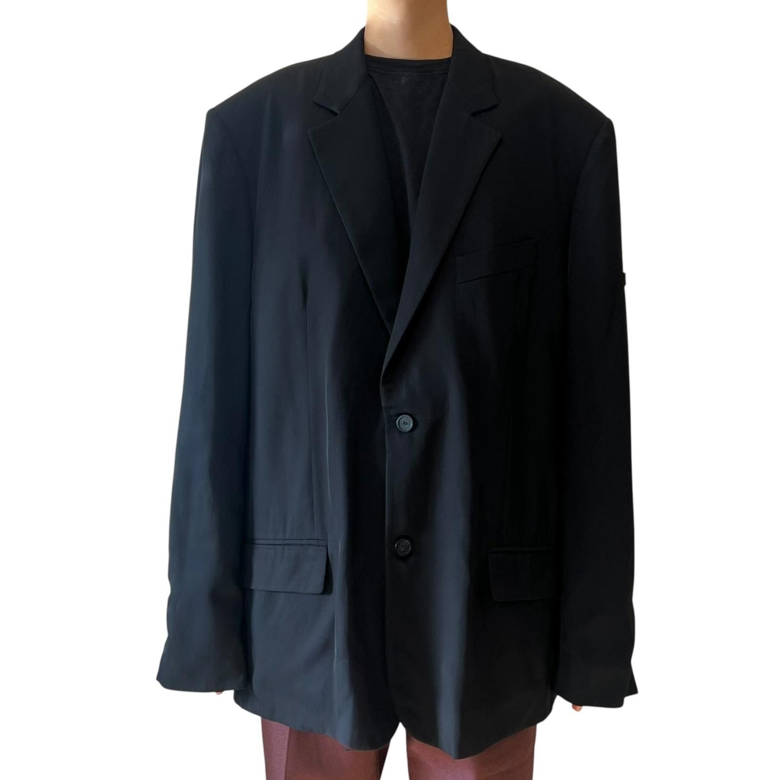 Balenciaga Balenciaga Wardrobe 2022 Unisex Black Blazer Size 44R - 1 Thumbnail