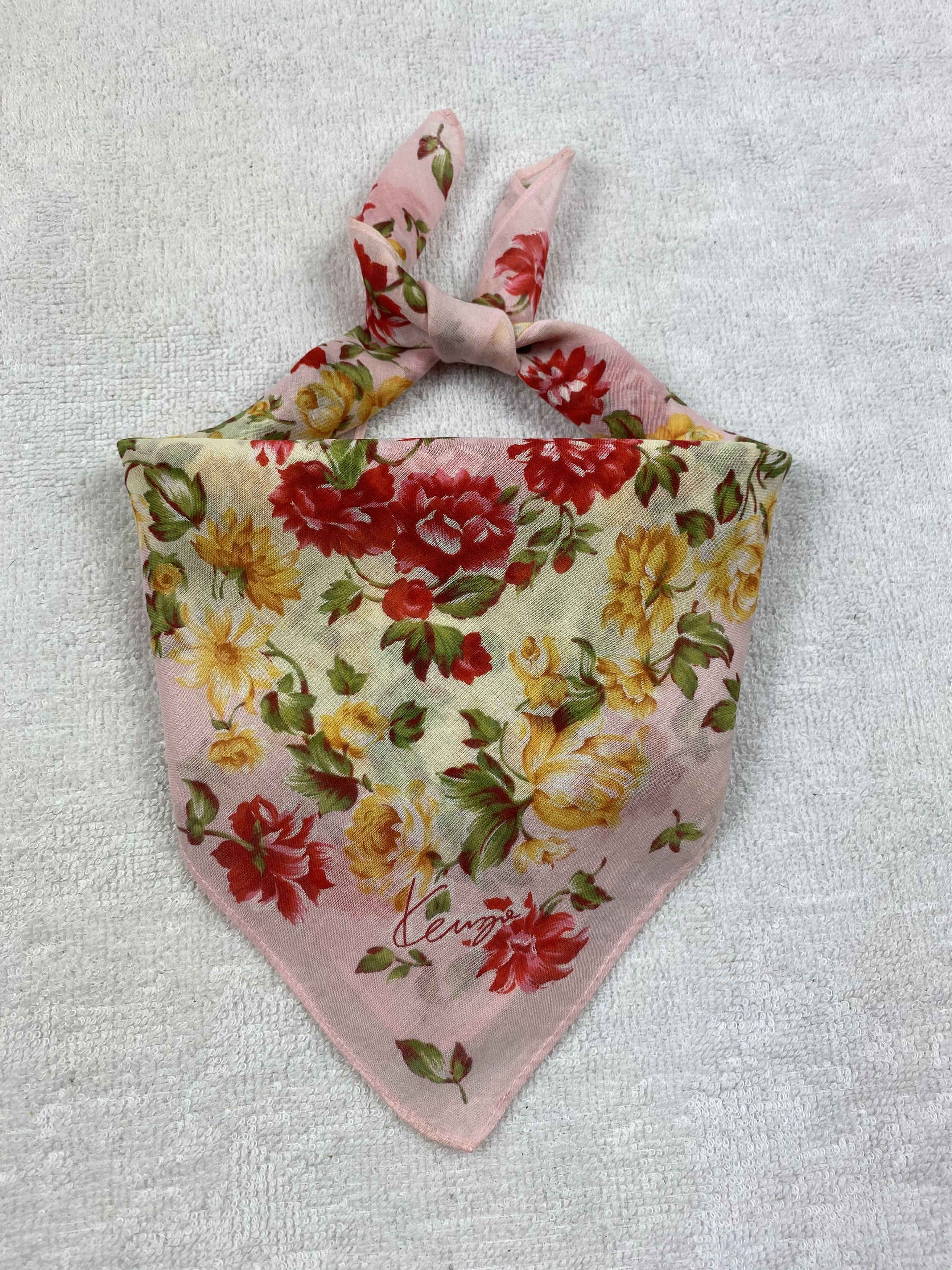 Kenzo × Vintage Kenzo Floral Handkerchief / Bandana / Neckerchief Size ONE SIZE - 2 Thumbnail