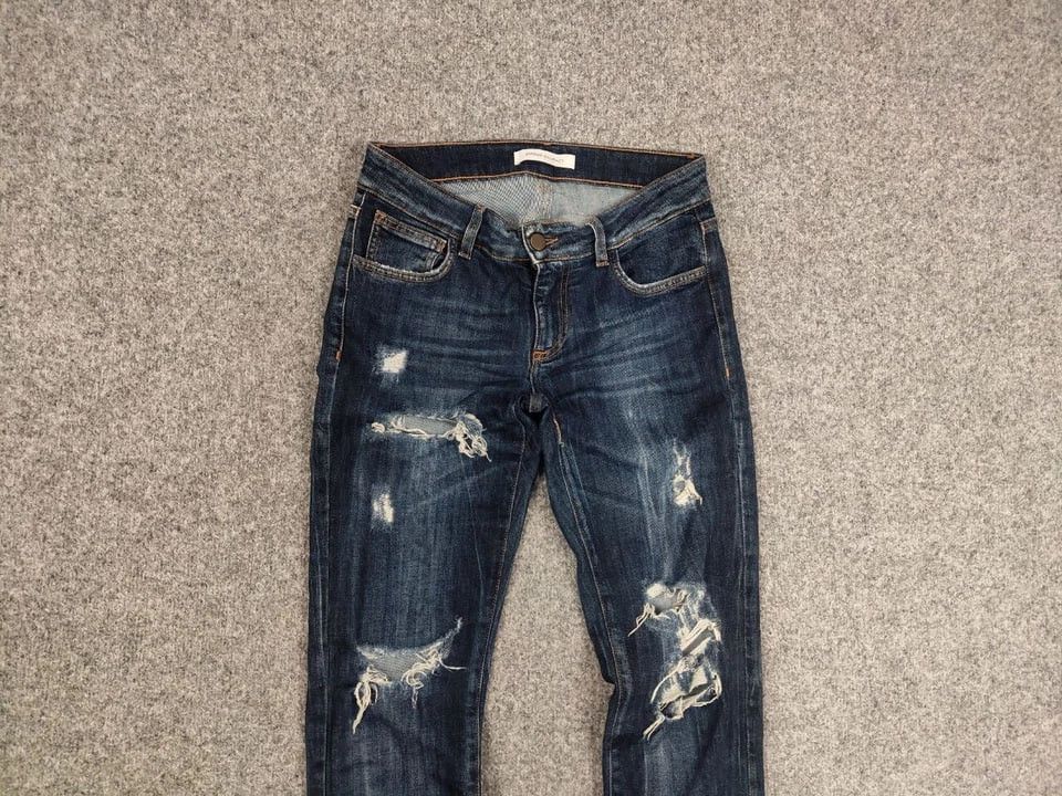 Balmain Pierre Balmain Design 17 CV Distressed Denim Slim Jeans Size US 26 / EU 42 - 8 Thumbnail