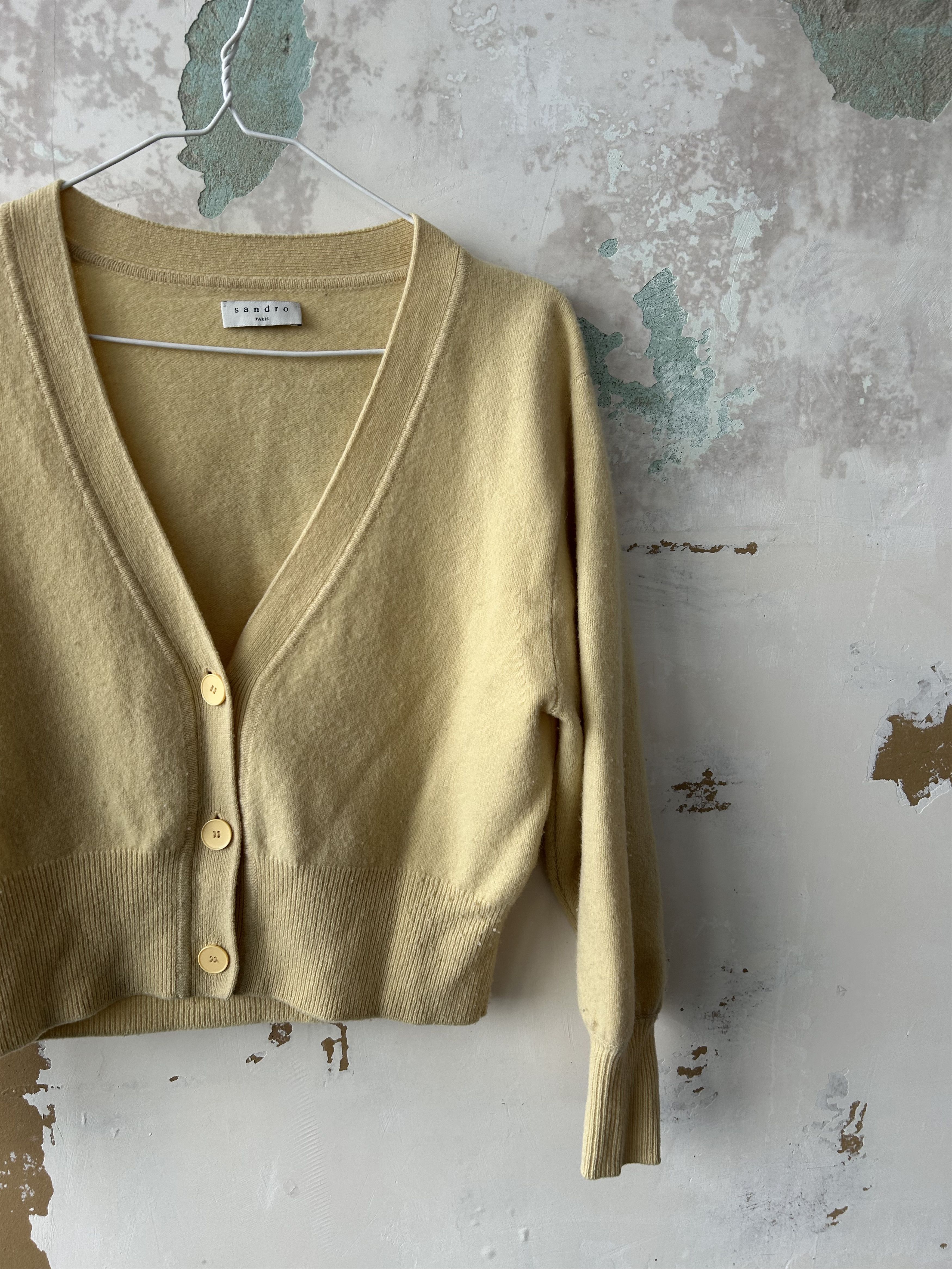 Sandro Sandro Merino Wool Cardigan Sweater Size 1 Size S / US 4 / IT 40 - 2 Thumbnail
