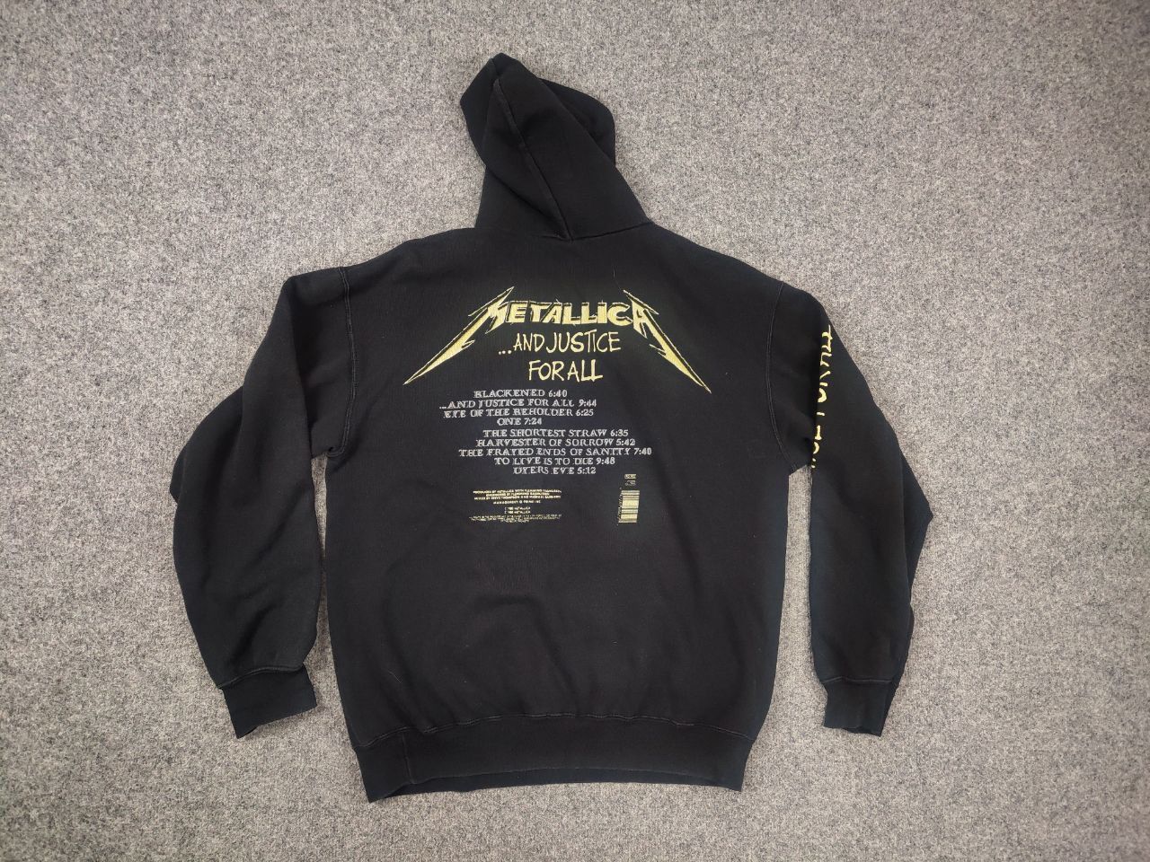 Vintage Vintage Metalicca Justice for All Black Hoodie Rock 90's Size US L / EU 52-54 / 3 - 10 Thumbnail