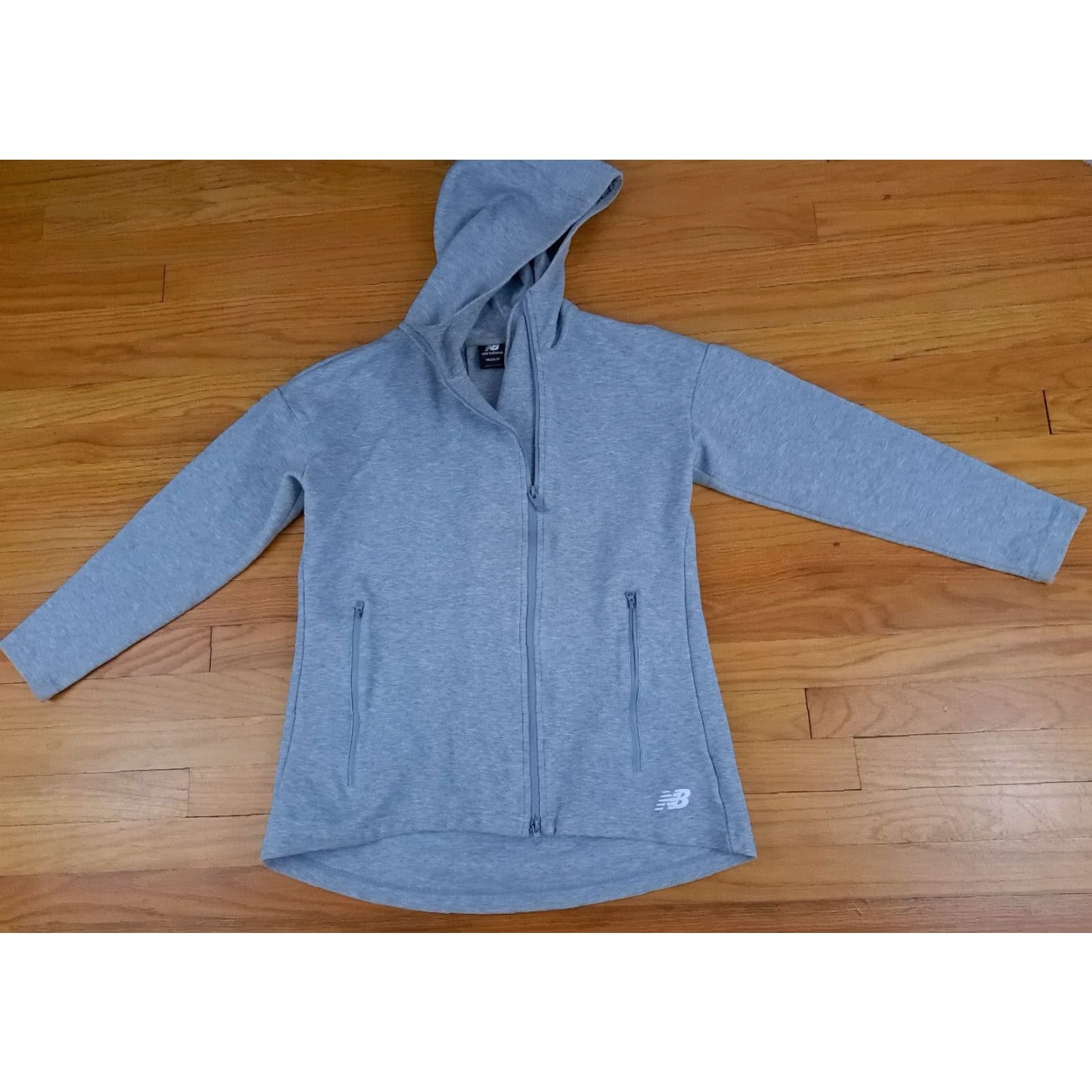 New Balance New Balance Woman Full Zip Sweatshirt M Gray Pockets Sports Outdoor Activewear Regular Women Size M / US 6-8 / IT 42-44 - 2 Thumbnail