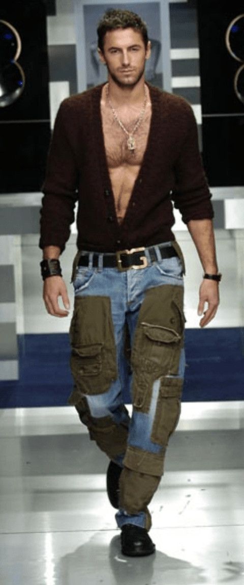 Dolce & Gabbana FW2005 Dolce & Gabbana Hybrid Khaki Multi-Pocket Cargo Denim Pants Size US 32 / EU 48 - 2 Thumbnail
