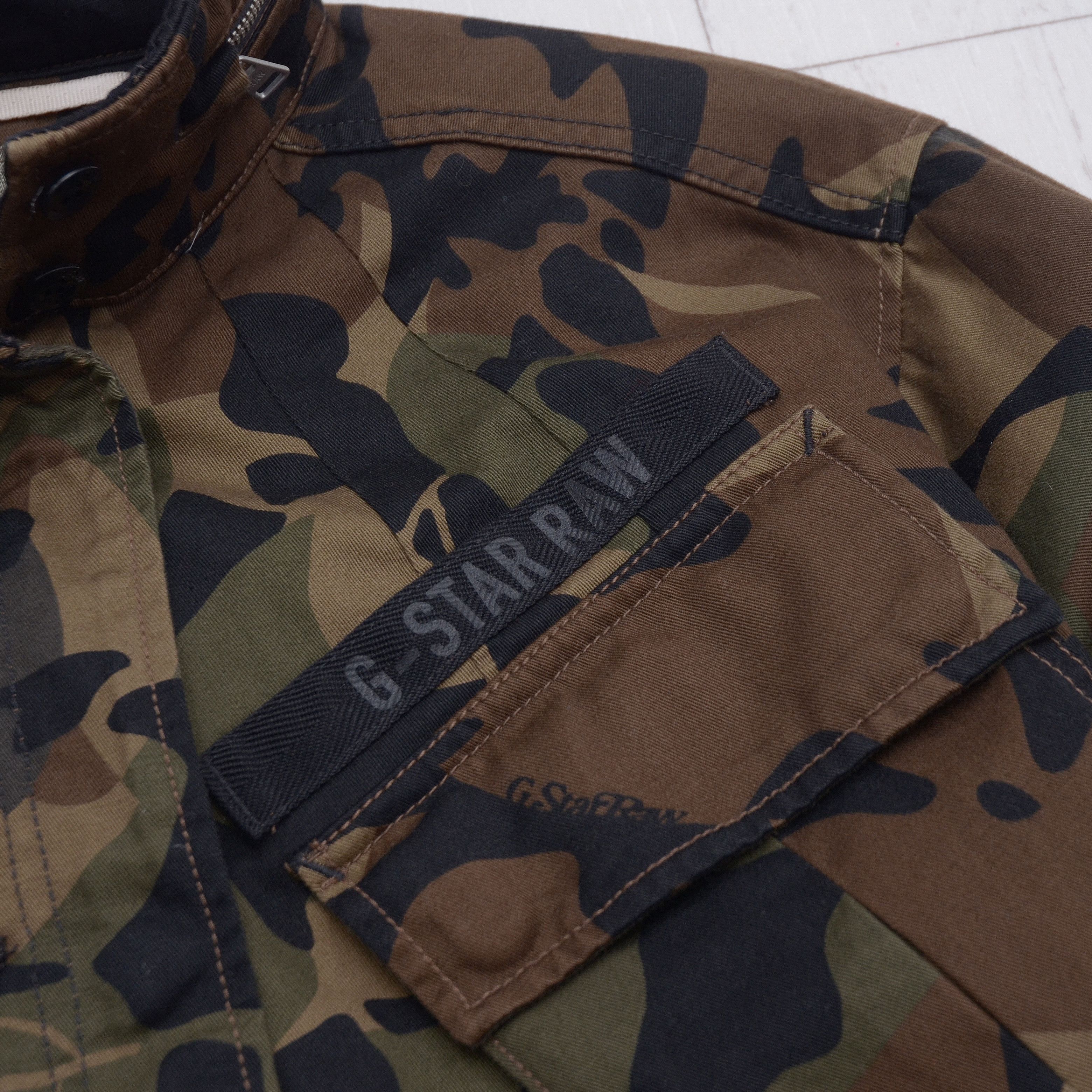 G-Star G-Star Raw Chisel Belted Field Jacket Camo Coat Militari Y2K Size S / US 4 / IT 40 - 4 Thumbnail