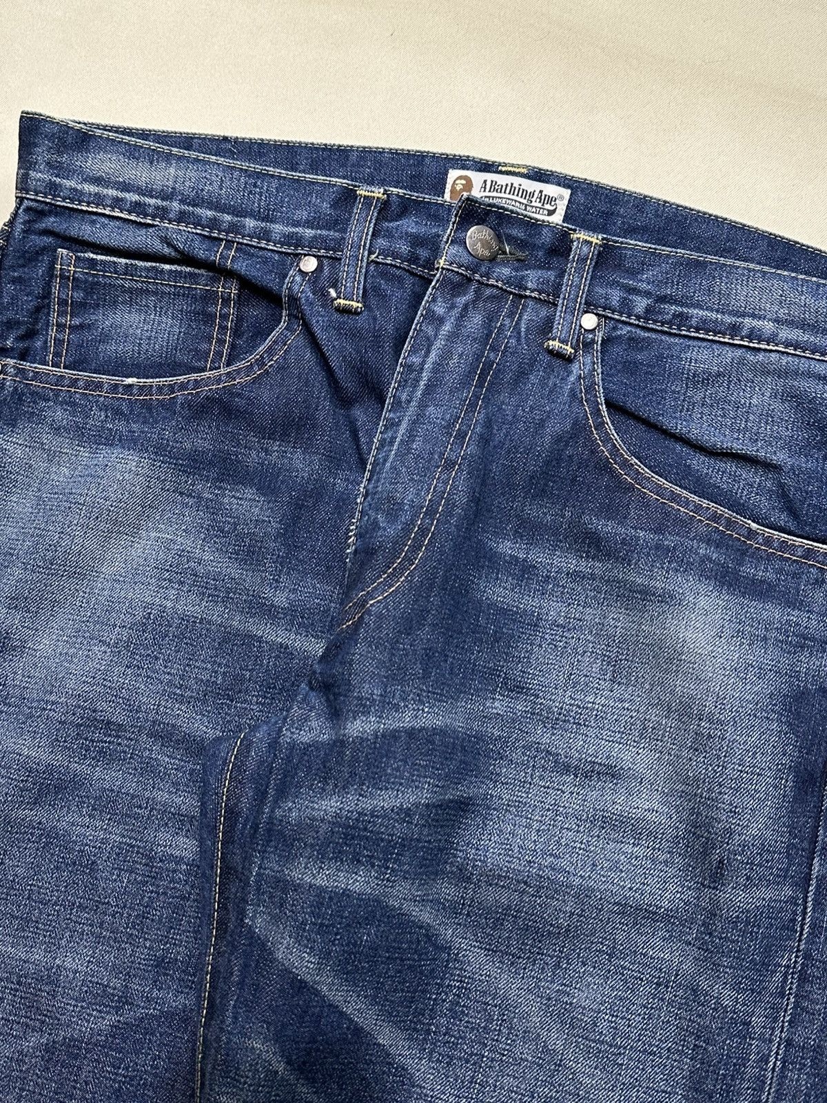 Bape A Bathing Ape Denim Size US 34 / EU 50 - 9 Thumbnail