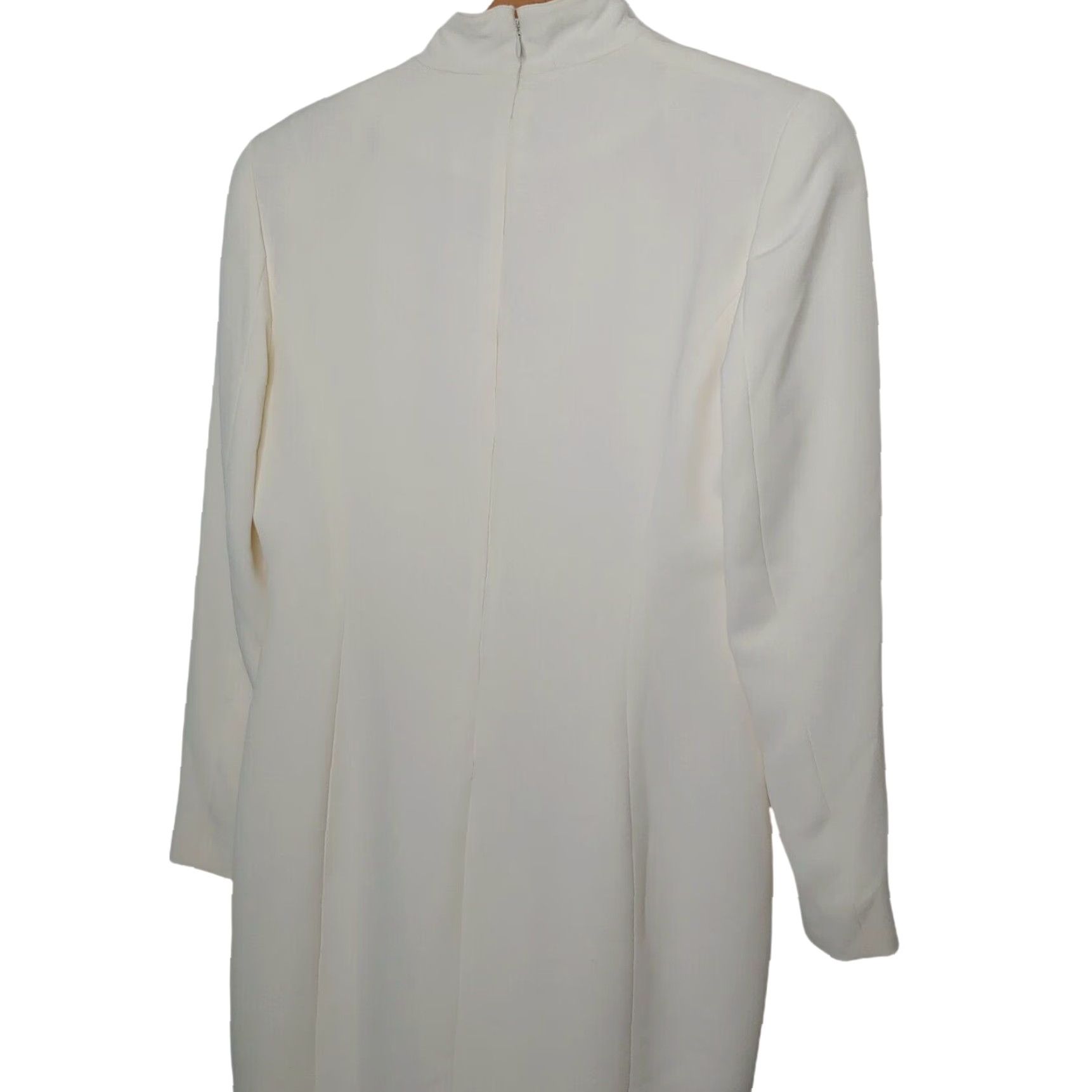 Insight VINTAGE PSI Night Western Wear Dress Shirt Dress Women 10 Ivory Studded USA Cowboy Rancher Formal Size L / US 10 / IT 46 - 3 Thumbnail