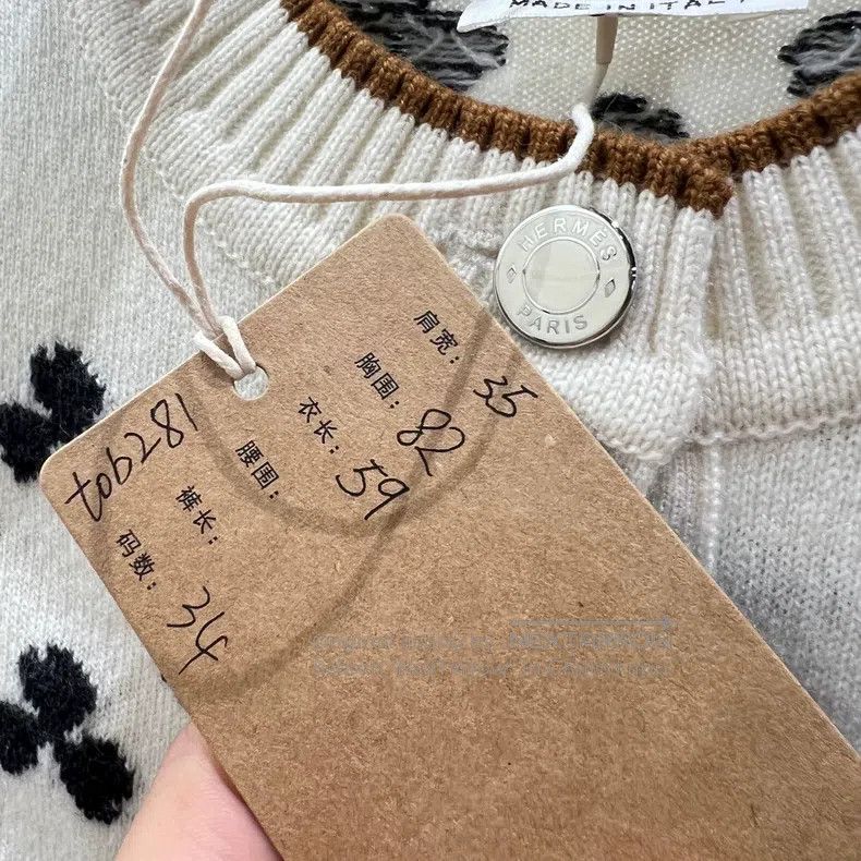 Hermes Hermes Clover Cashmere Knit Cardigan Size XXS / US 00 / IT 34 - 5 Thumbnail