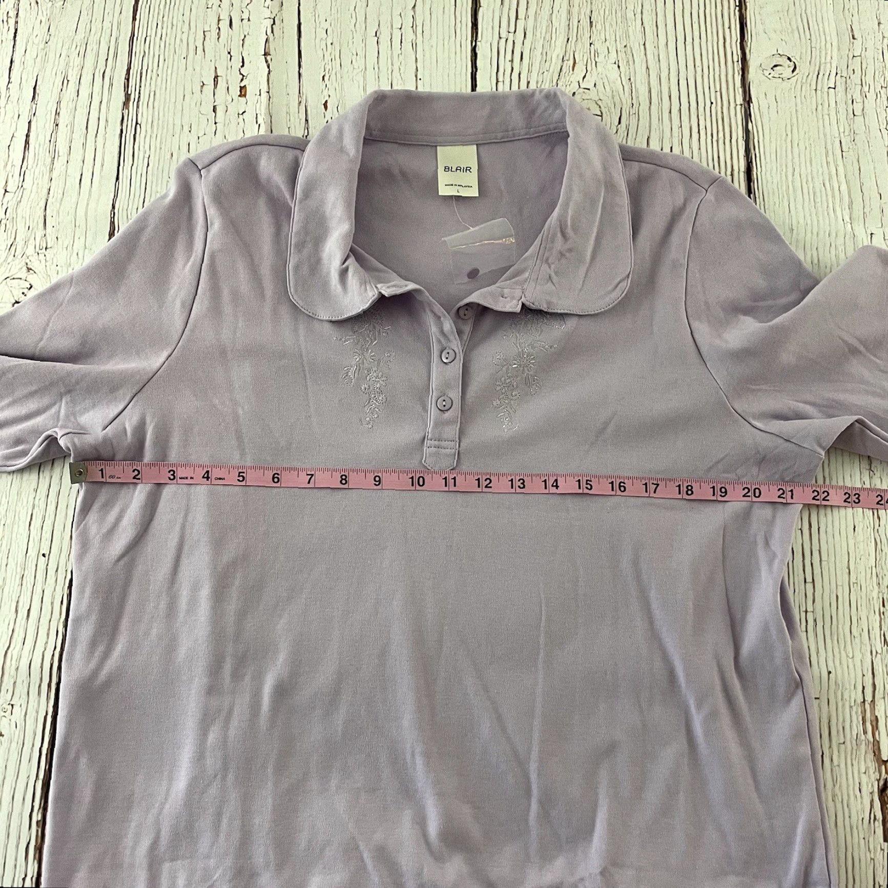 Blair VINTAGE Blair Embroidered Pullover Long Sleeve Top Women Large Purple Blouse Womens Blouse Blair Pullover Embroidered Long Sleeve Purple Large Size L / US 10 / IT 46 - 5 Thumbnail