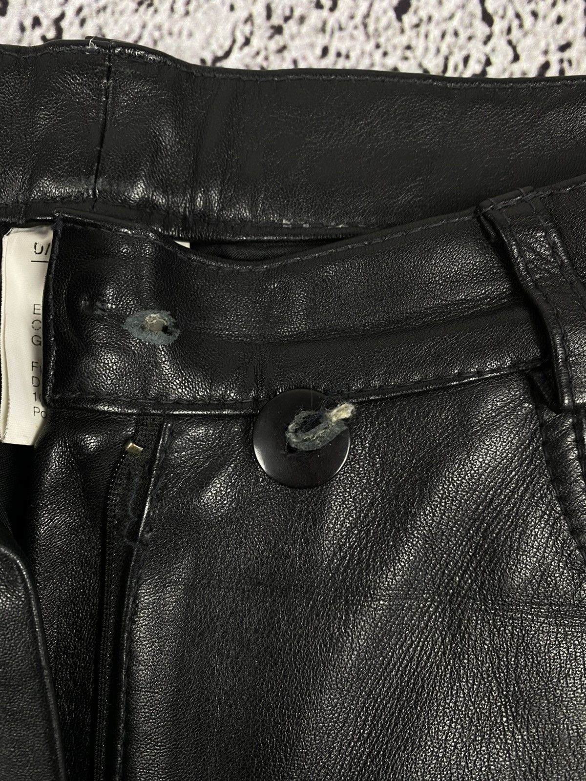 Leather Vintage Y2K opium bike leather unisex pants avantgarde Size US 30 / EU 46 - 5 Thumbnail