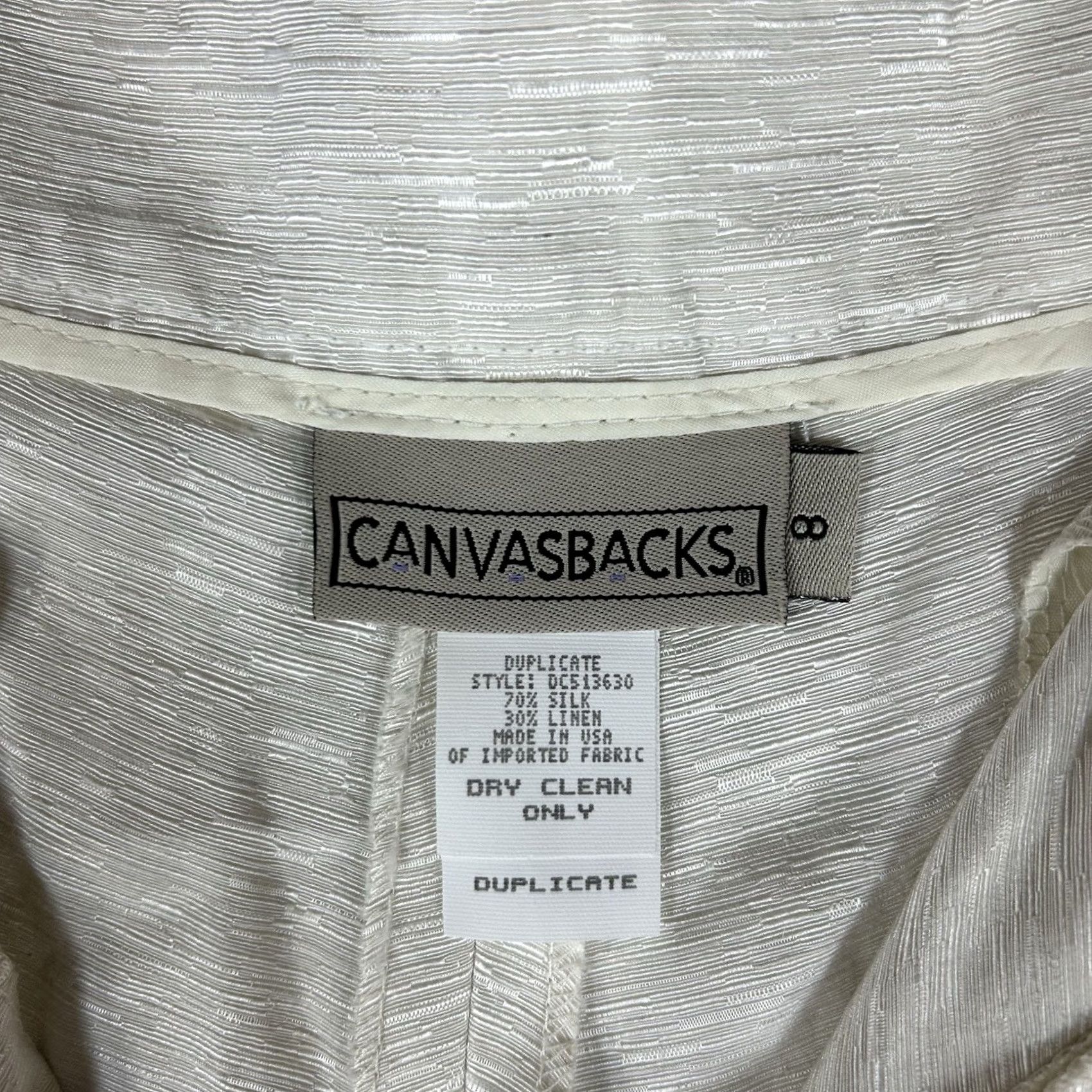 Vintage Canvasbacks Silk Linen Blend Relaxed Fit Pants Womens 8 Lightweight Trousers USA Beige Solid Linen Silk Pockets Cropped Casual Womens 8 Size 30" / US 8 / IT 44 - 5 Thumbnail