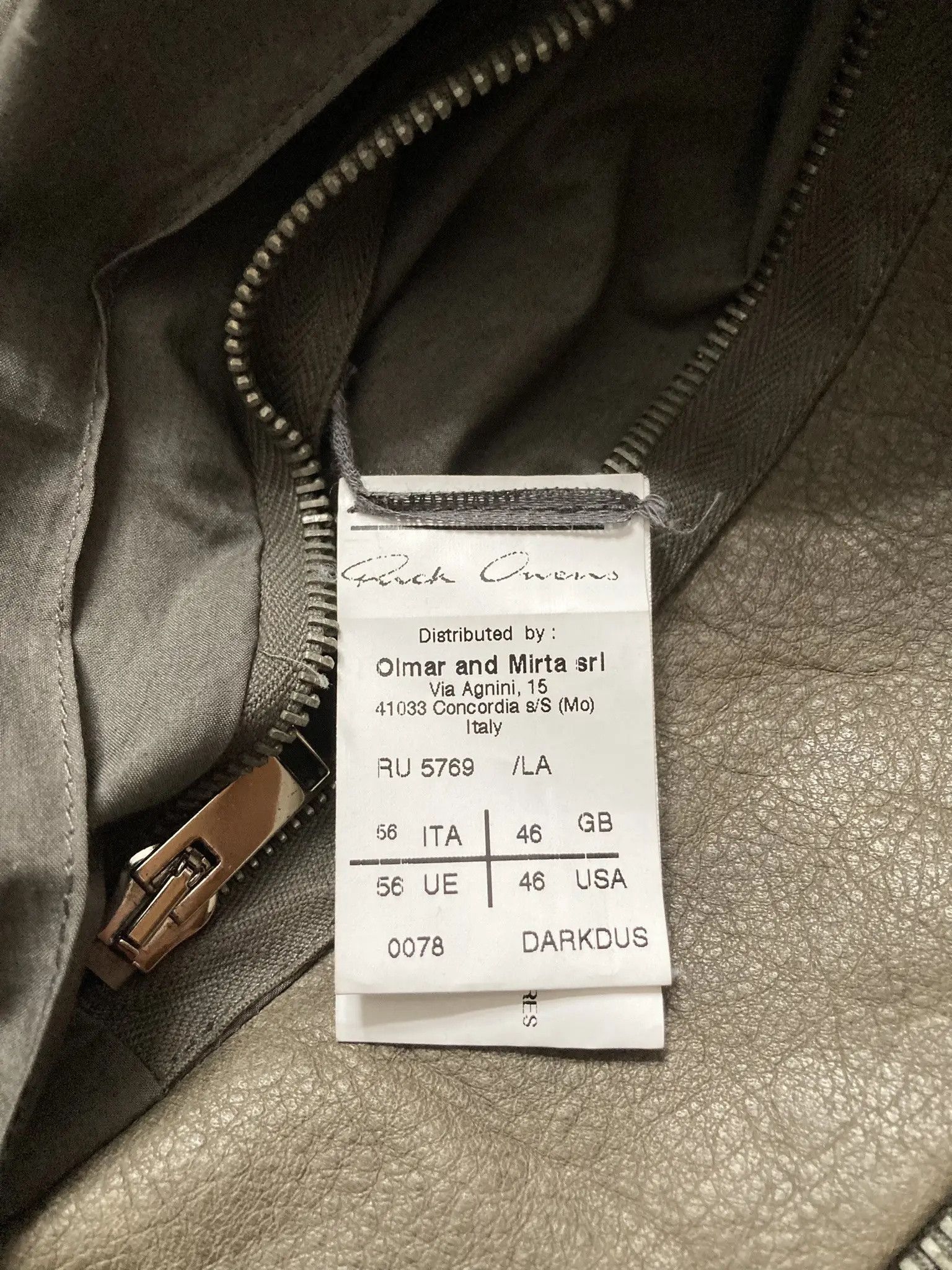 Rick Owens S/S 13 "ISLAND” Cow Leather Panelled Biker Jacket Rick Owens Size US XL / EU 56 / 4 - 4 Thumbnail