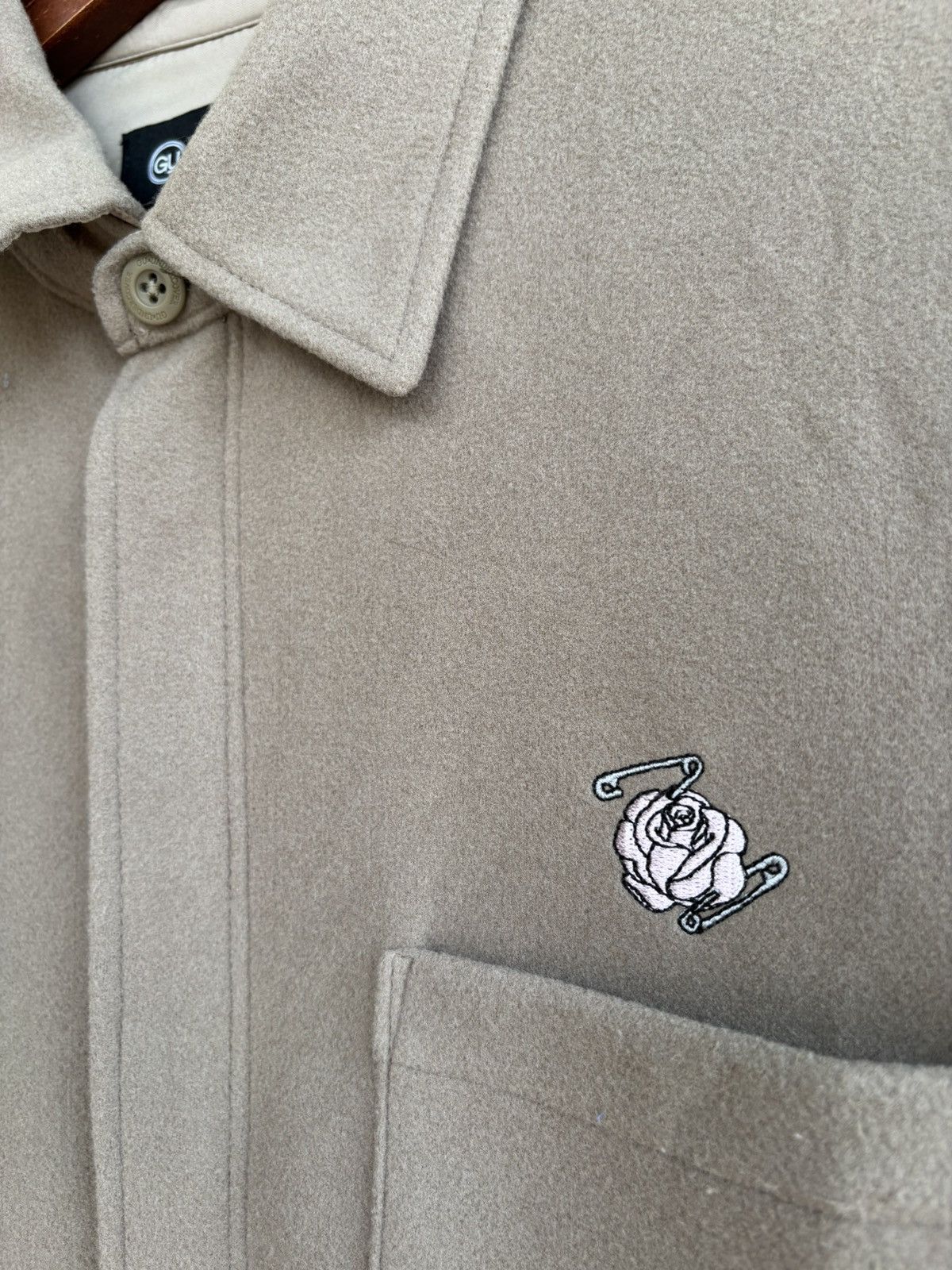 GU × Undercover Undercover Knit Melton Long Shirt Beige Long Sleeve Shirt Size M / US 6-8 / IT 42-44 - 7 Thumbnail