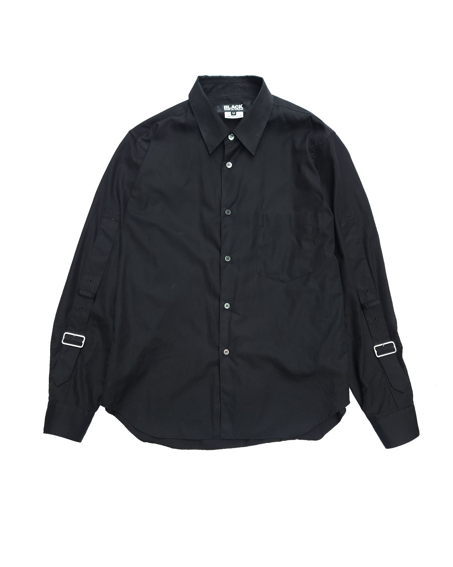 Comme des Garcons × Comme des Garcons Black Black Comme des Garçons Black Pin-Buckle Shirt Size US M / EU 48-50 / 2 - 1 Thumbnail