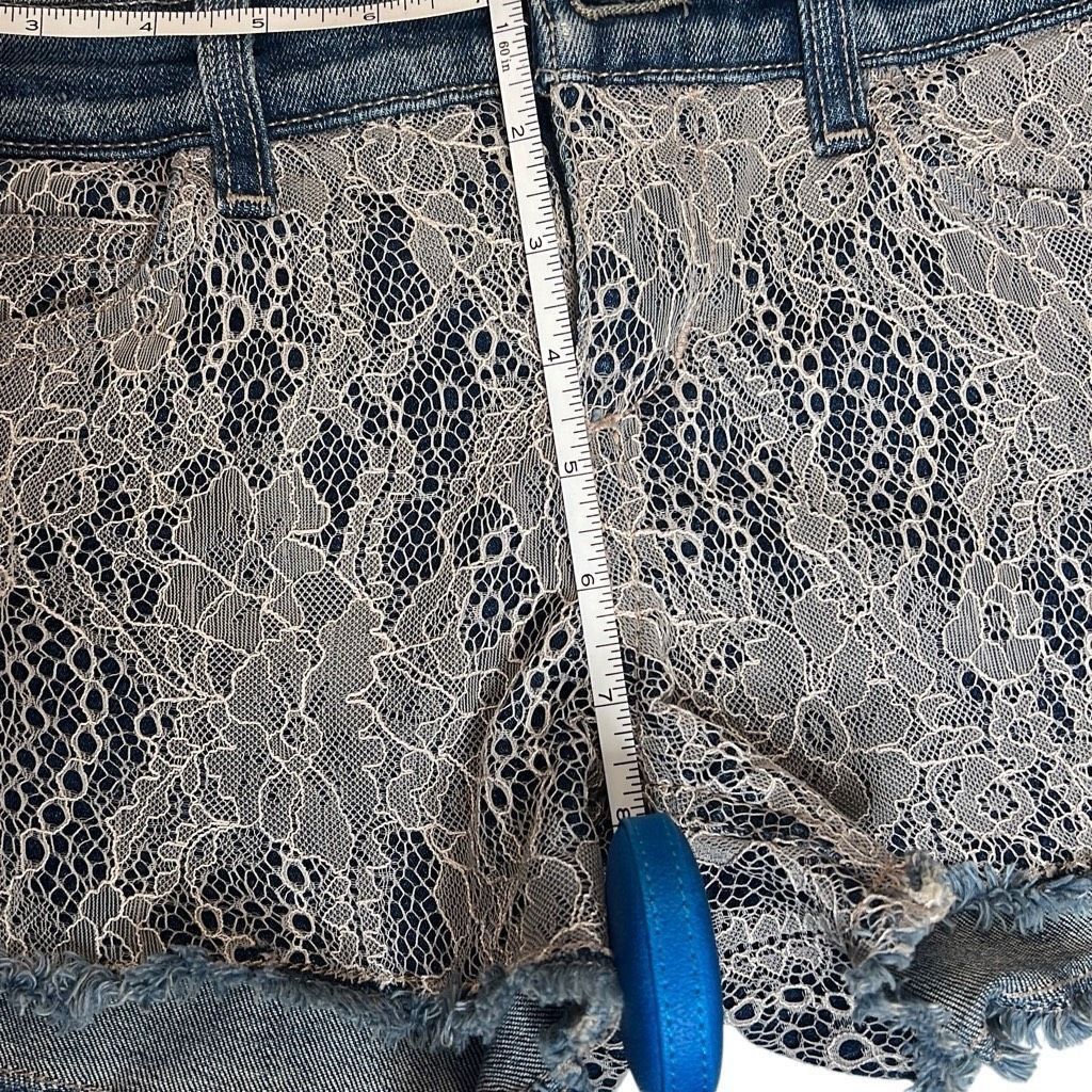 Joe's Joe’s Jeans Lace over Denim Shorts 25 Size 25" / US 0 / IT 36 - 14 Thumbnail