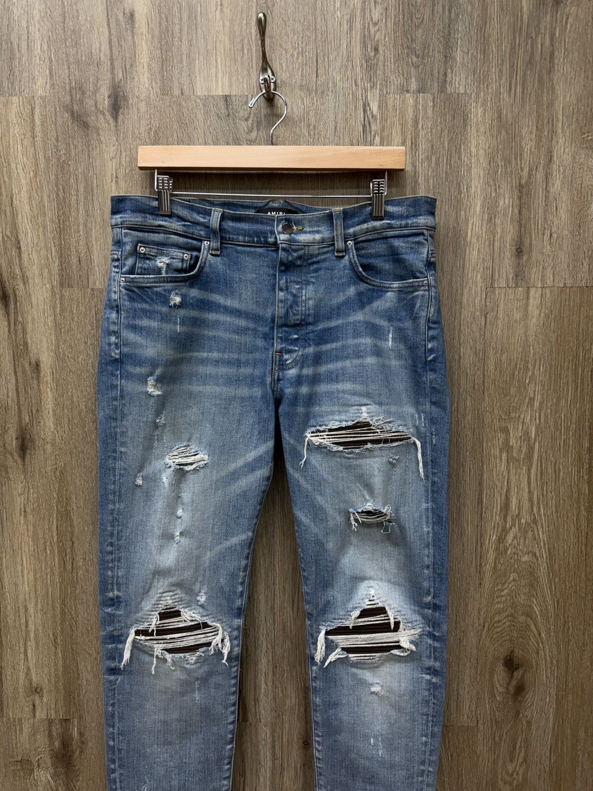 Amiri Amiri MX1 Blue Denim Brown MX1s Size US 34 / EU 50 - 2 Thumbnail