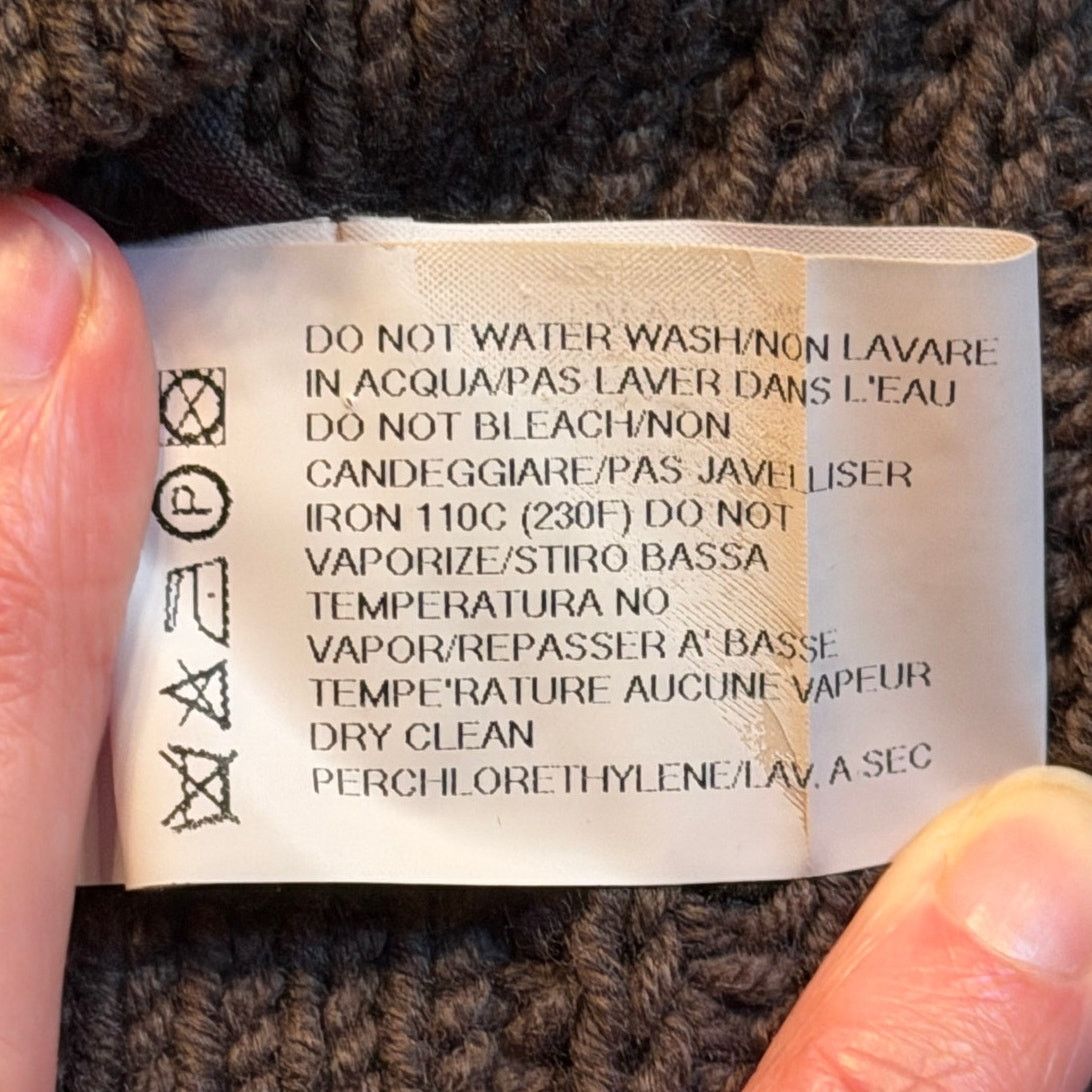 Rick Owens rare Sphinx FW15 Wool Cable Knit Sweater size XL Dark Dust Size US XL / EU 56 / 4 - 11 Thumbnail